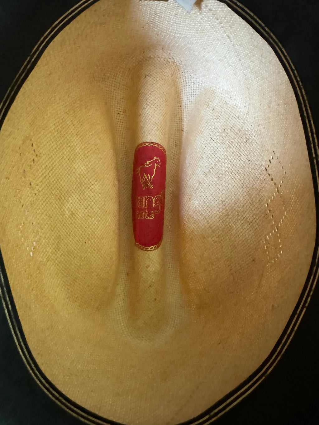 Western Wrangler Cowboy Hat | Vintage Straw and Lamb Skin Western Hat | Distressed Western Wrangler Cowboy Hat | Western Wear