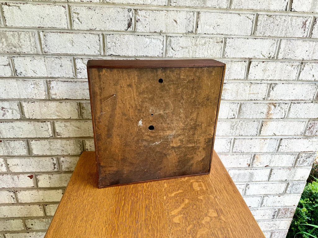 Antique International Time Recording Clock in Wood Case | 1920's School Clock | Mechanical Secondary/Slave Clock | Palmyra HS New York Clock