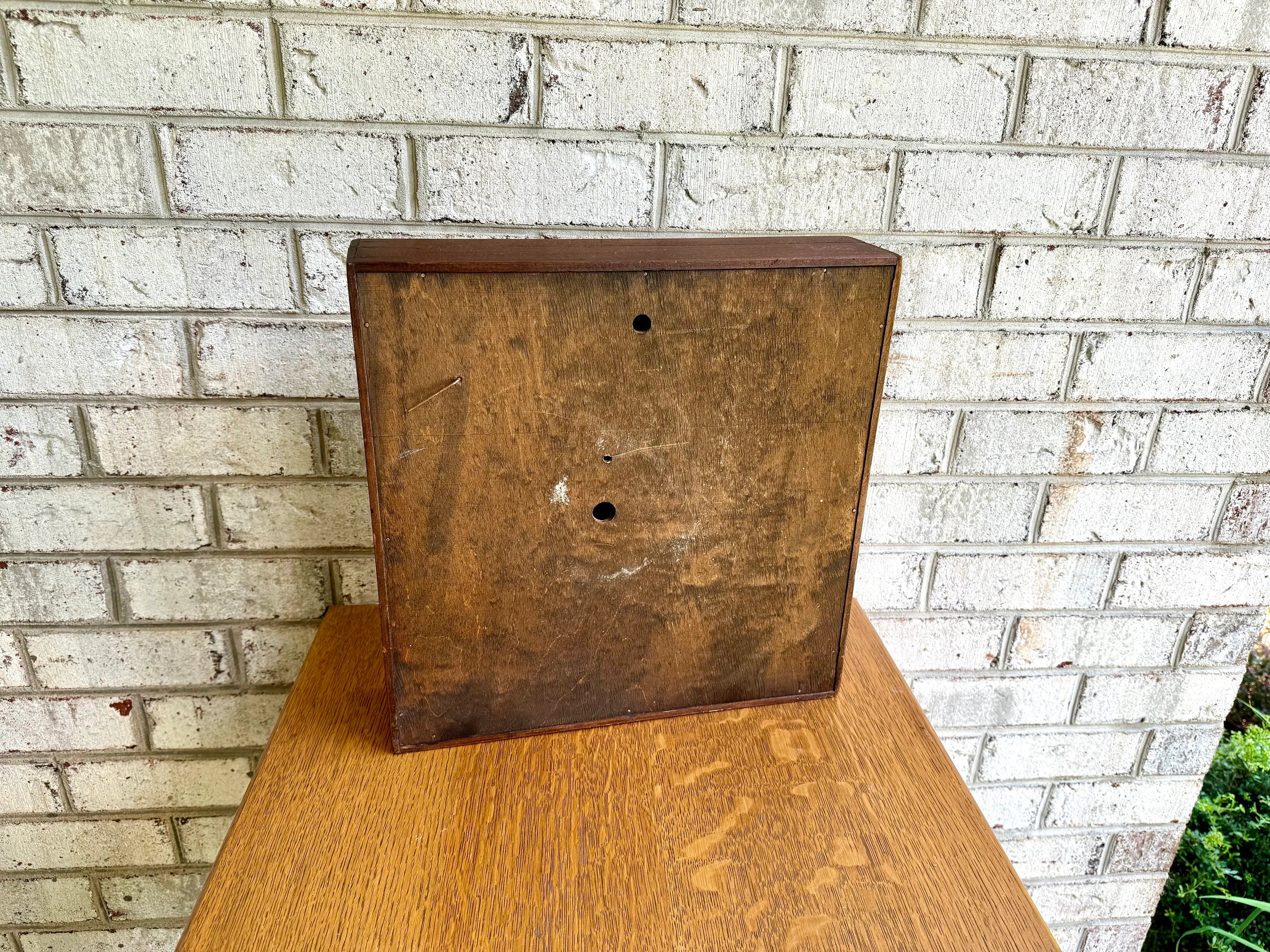 Antique International Time Recording Clock in Wood Case | 1920's School Clock | Mechanical Secondary/Slave Clock | Palmyra HS New York Clock