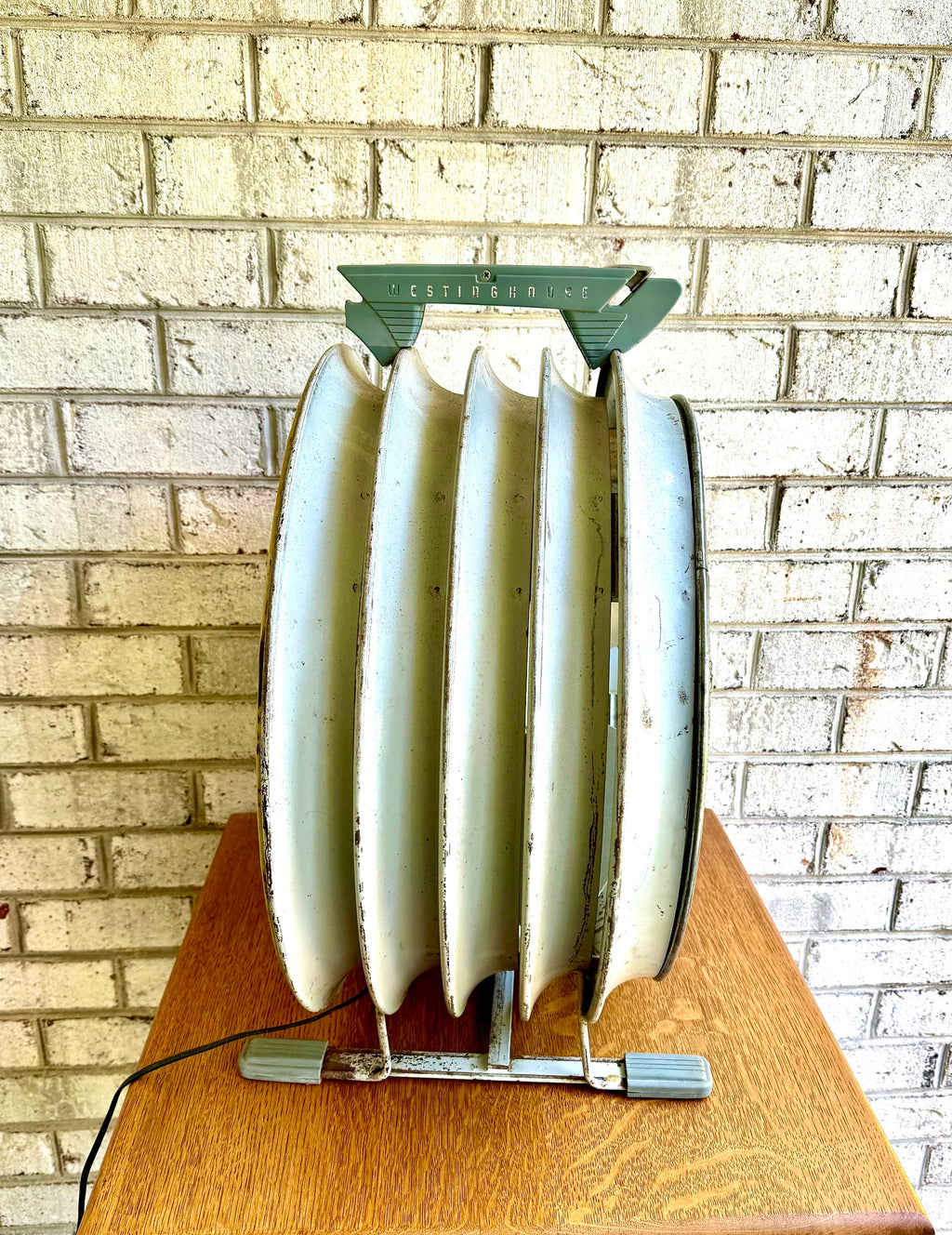 Vtg 1950's Westinghouse Riviera Fan | Large 2 Speed Westinghouse Fan | Large Louvered Shop Fan | Large Room Fan