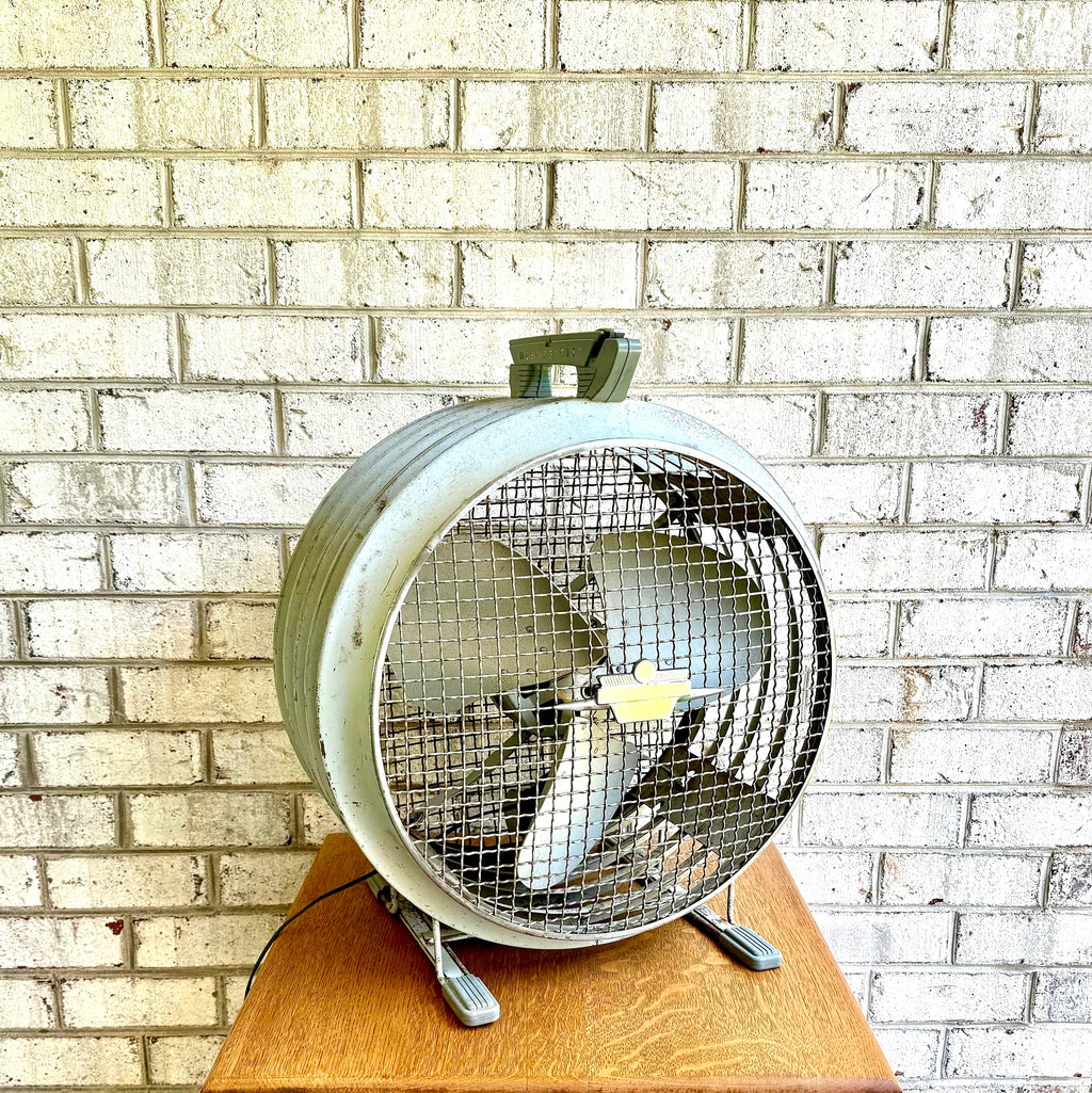 Vtg 1950's Westinghouse Riviera Fan | Large 2 Speed Westinghouse Fan | Large Louvered Shop Fan | Large Room Fan