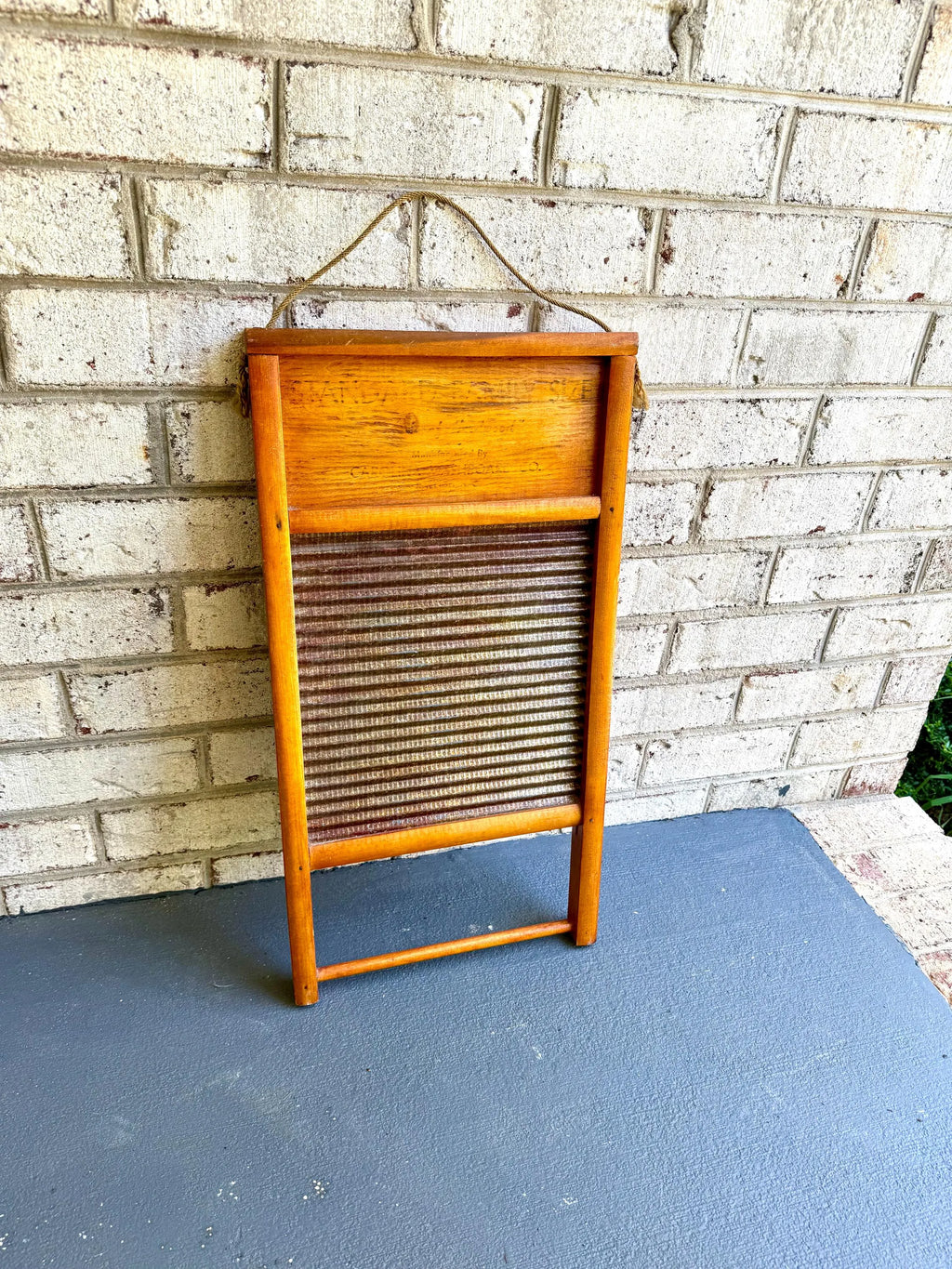 Vtg Carolina Washboard | Washboard Mirror | Standard Family Size Washboard | Galvanized Washboard | Rustic Decor | Country Home Deco