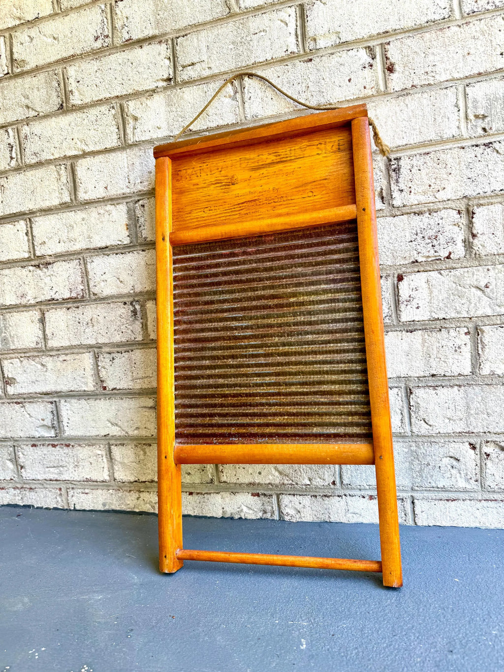Vtg Carolina Washboard | Washboard Mirror | Standard Family Size Washboard | Galvanized Washboard | Rustic Decor | Country Home Deco
