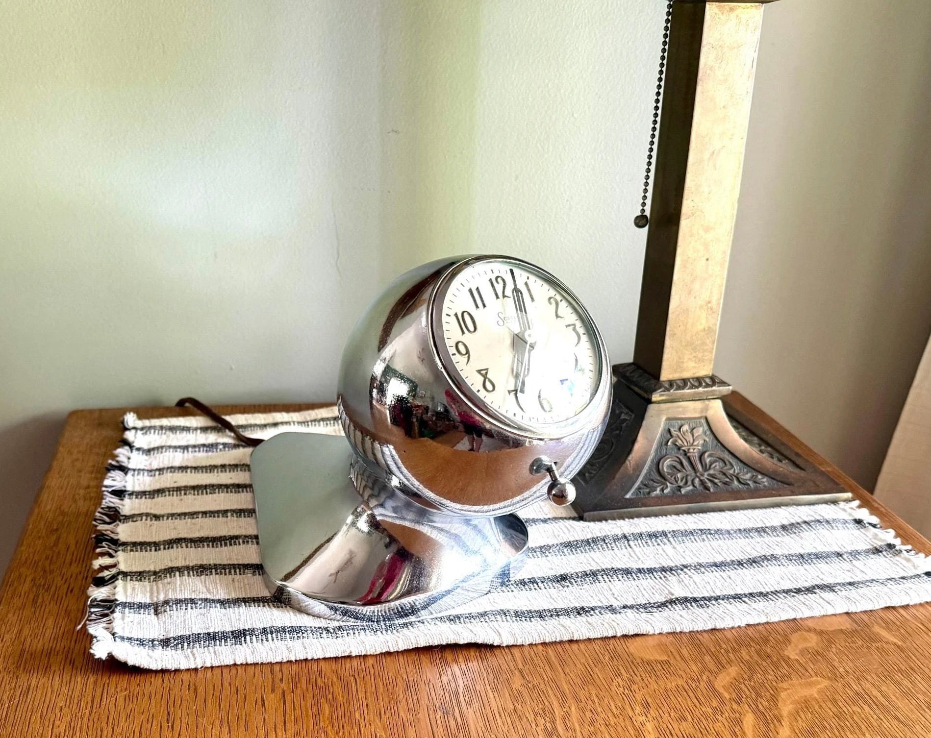 Vtg MCM Atomic Sessions Clock | Non-Working Unique Sessions Desk Clock | Atomic | Sessions Desk Clock