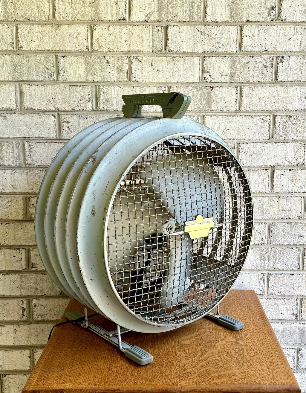 Vtg 1950's Westinghouse Riviera Fan | Large 2 Speed Westinghouse Fan | Large Louvered Shop Fan | Large Room Fan