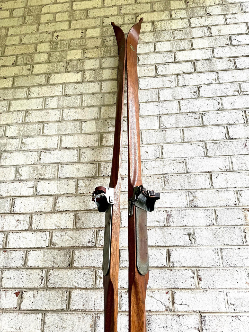 Antique Pair of Northland Wooden Skis | Hickory Wood Skis | Cabin Decor | Antique Snow Skis | Wooden Snow Skis | Hickory Snow Skis