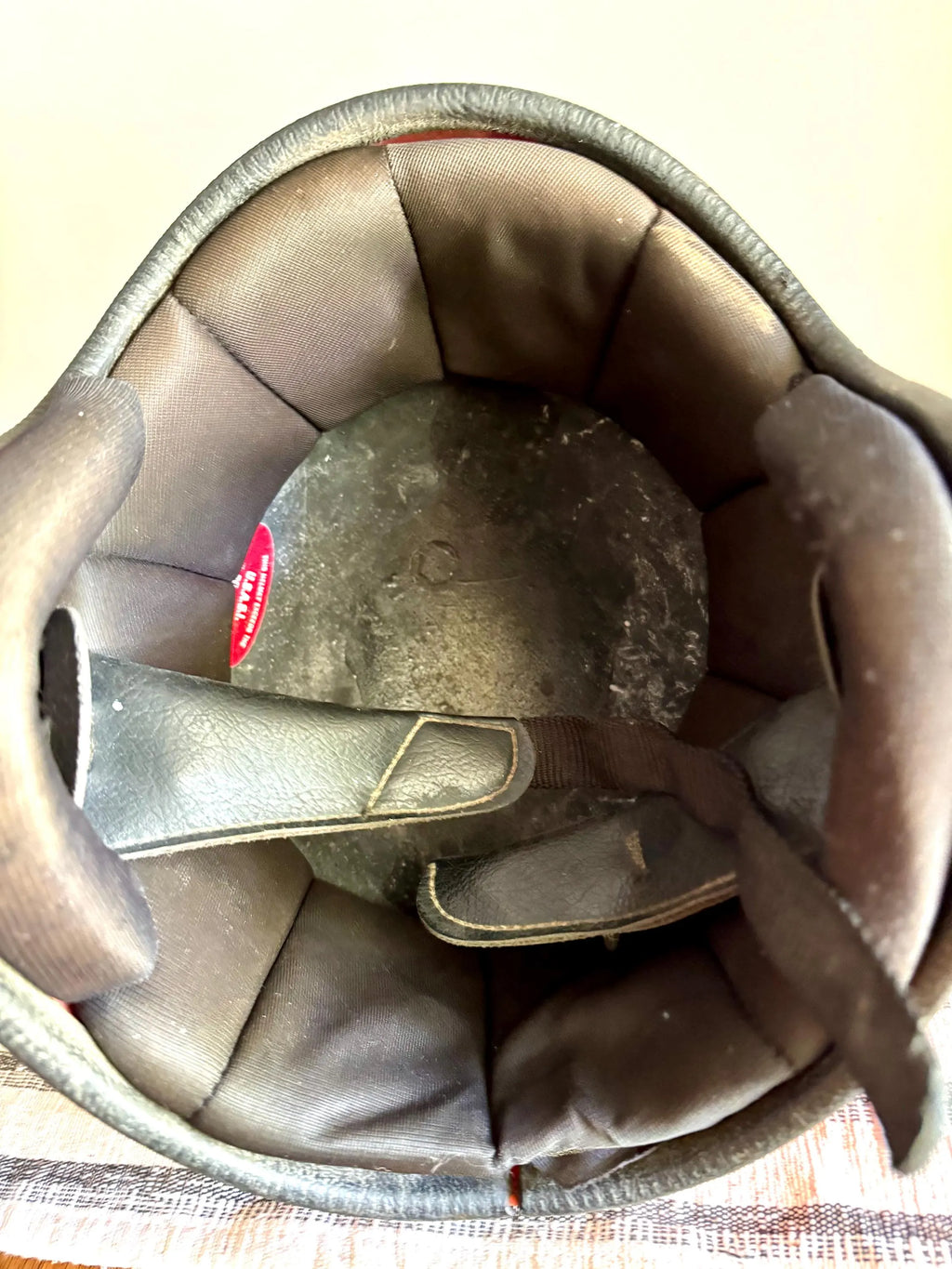 Vtg Orange Grant GP-2 Motorcycle Helmet | Orange Open Face Helmet | Bobber Helmet | Motorcycle Decor | Bubble Helmet | Rustic Helmet