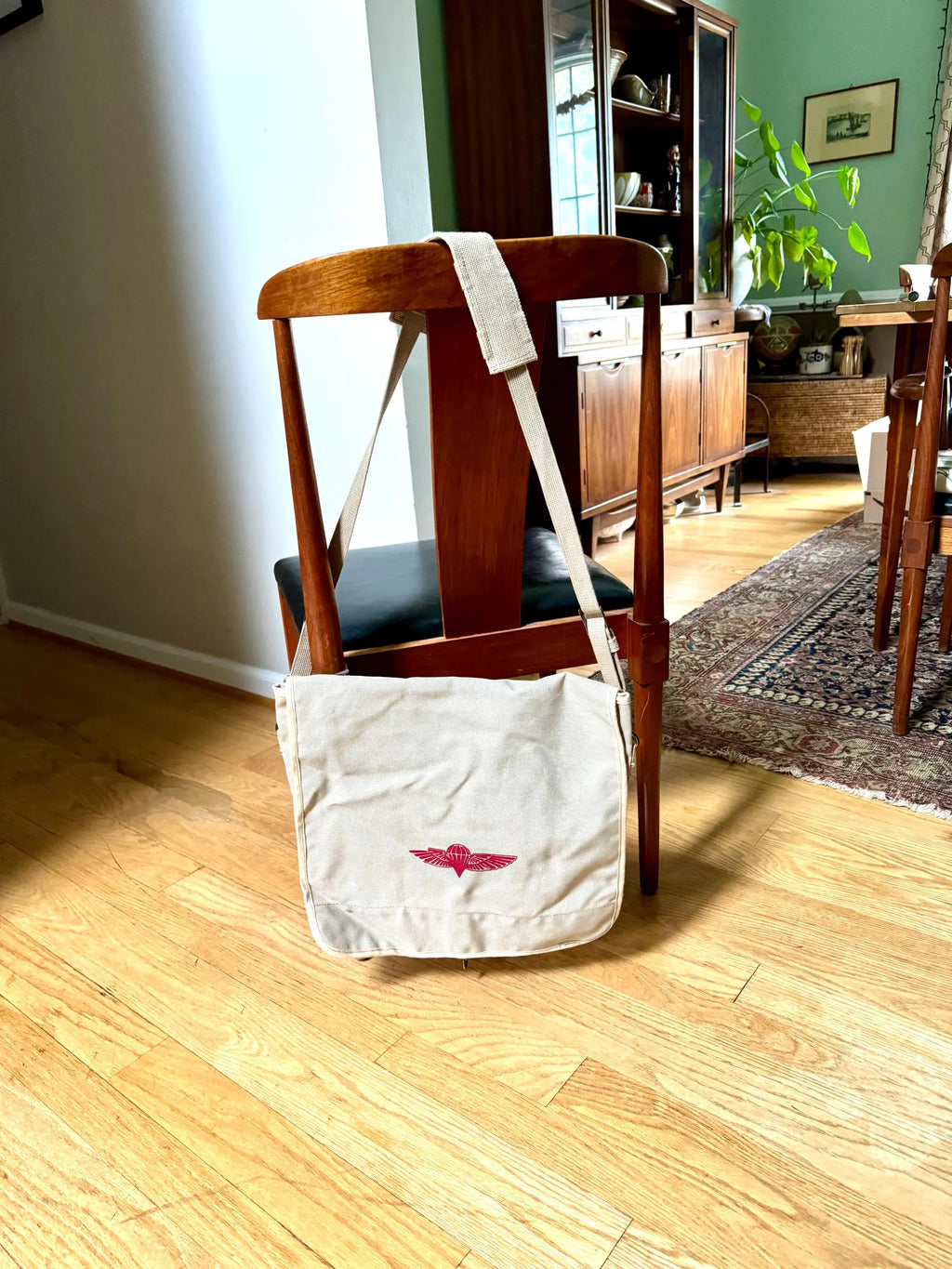 Vtg Israeli Paratrooper Musette Bag | Khaki Canvas Messenger Bag  | Rustic Handbag| Bug Out Bag | Shoulder bag | Crossbody Bag