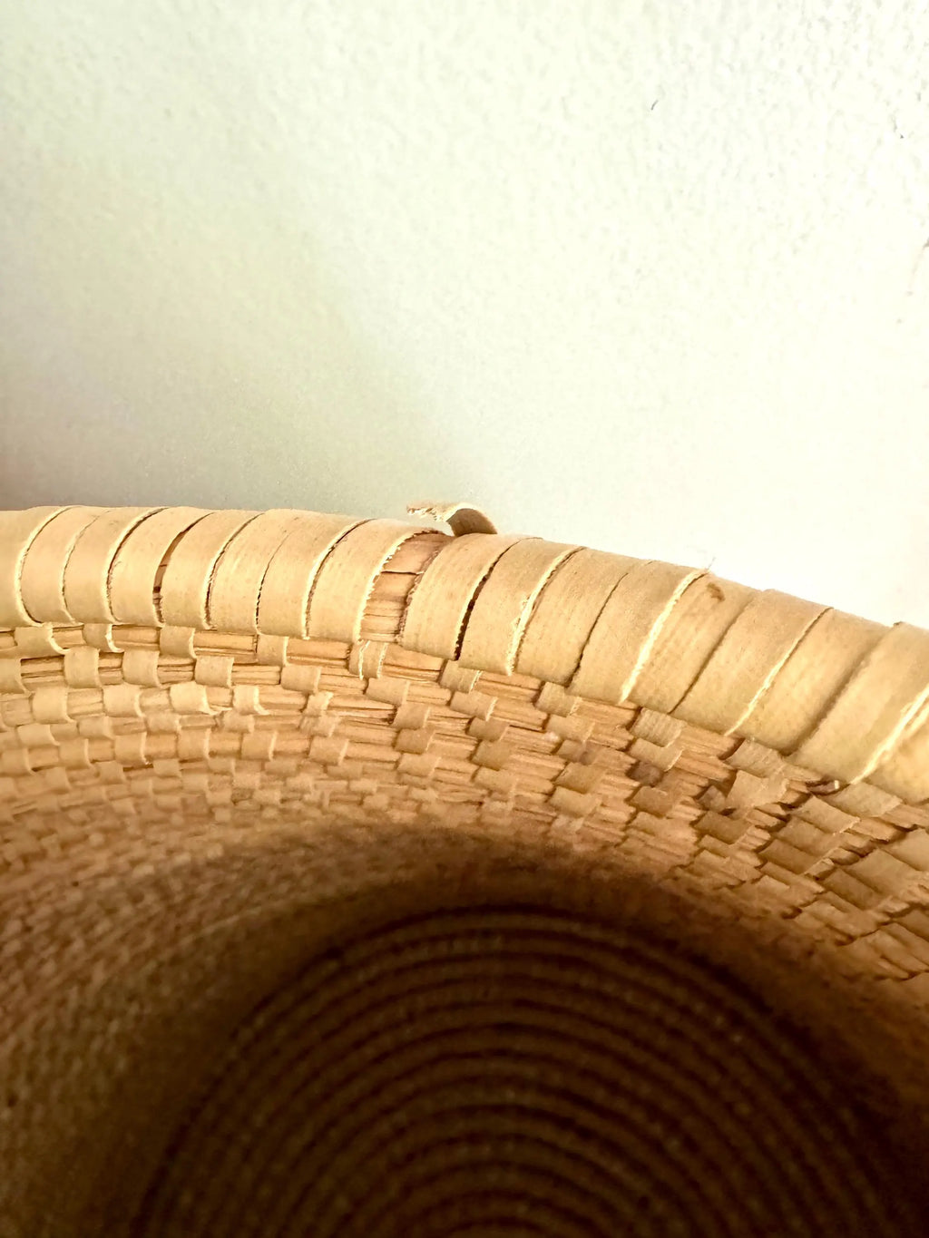 Large Round Coiled Sweetgrass Basket  | Native American Woven Basket | Boho Decor | Boho Storage| Sweetgrass Coiled Hamper