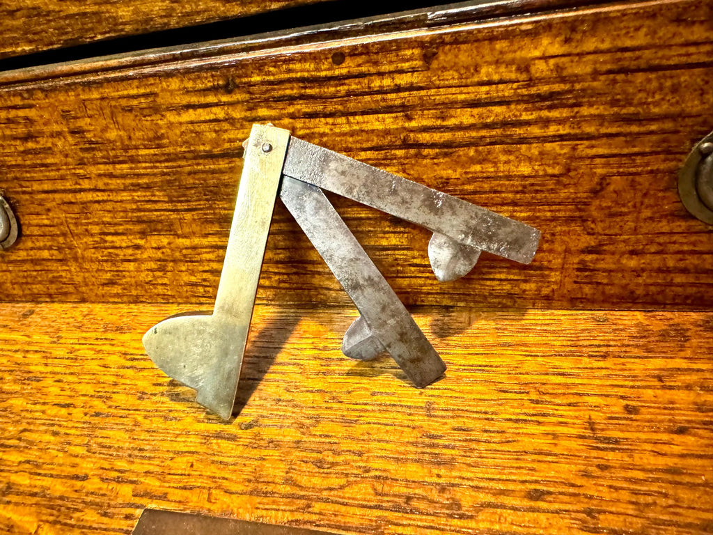 An Antique Civil War Era Surgical Bleeder Fleam With Brass Shield | Blood Letting Fleam Lancet | Two Bladed Fleam | G.Gregory Bleeding Fleam