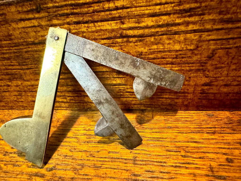 An Antique Civil War Era Surgical Bleeder Fleam With Brass Shield | Blood Letting Fleam Lancet | Two Bladed Fleam | G.Gregory Bleeding Fleam