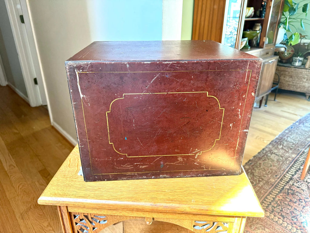 Industrial Metal Organizer Bin | Metal File Bin | Rustic Storage | Art Metal Construction Company Metal Filing Cabinet | Parts Cabinet