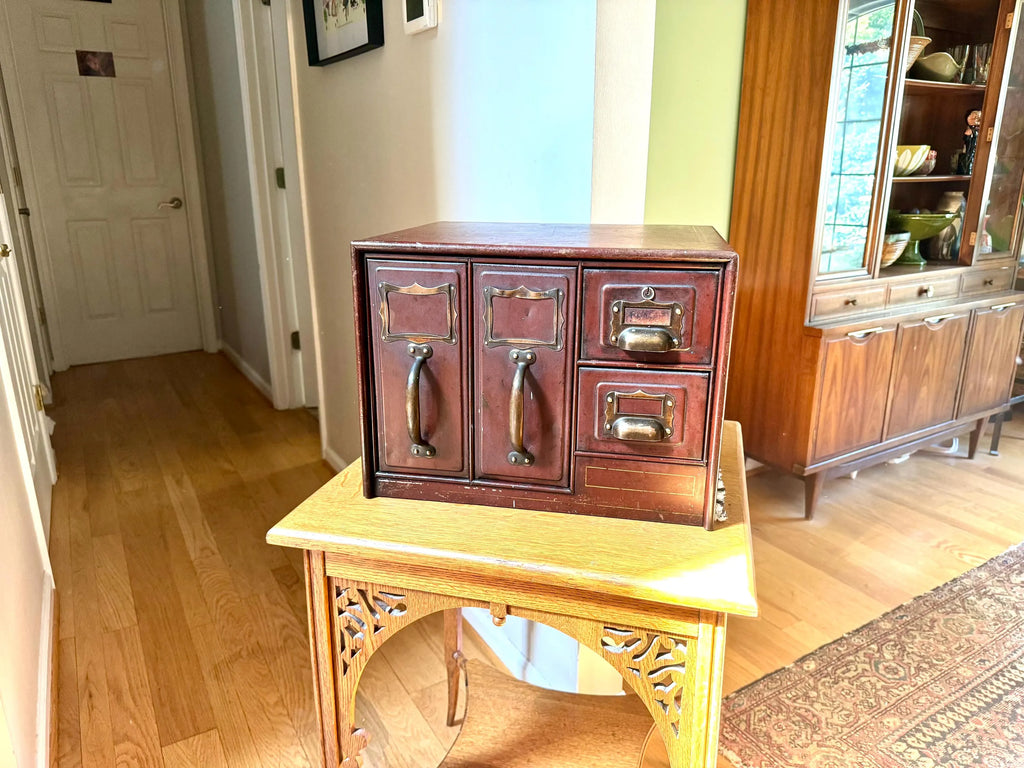 Industrial Metal Organizer Bin | Metal File Bin | Rustic Storage | Art Metal Construction Company Metal Filing Cabinet | Parts Cabinet