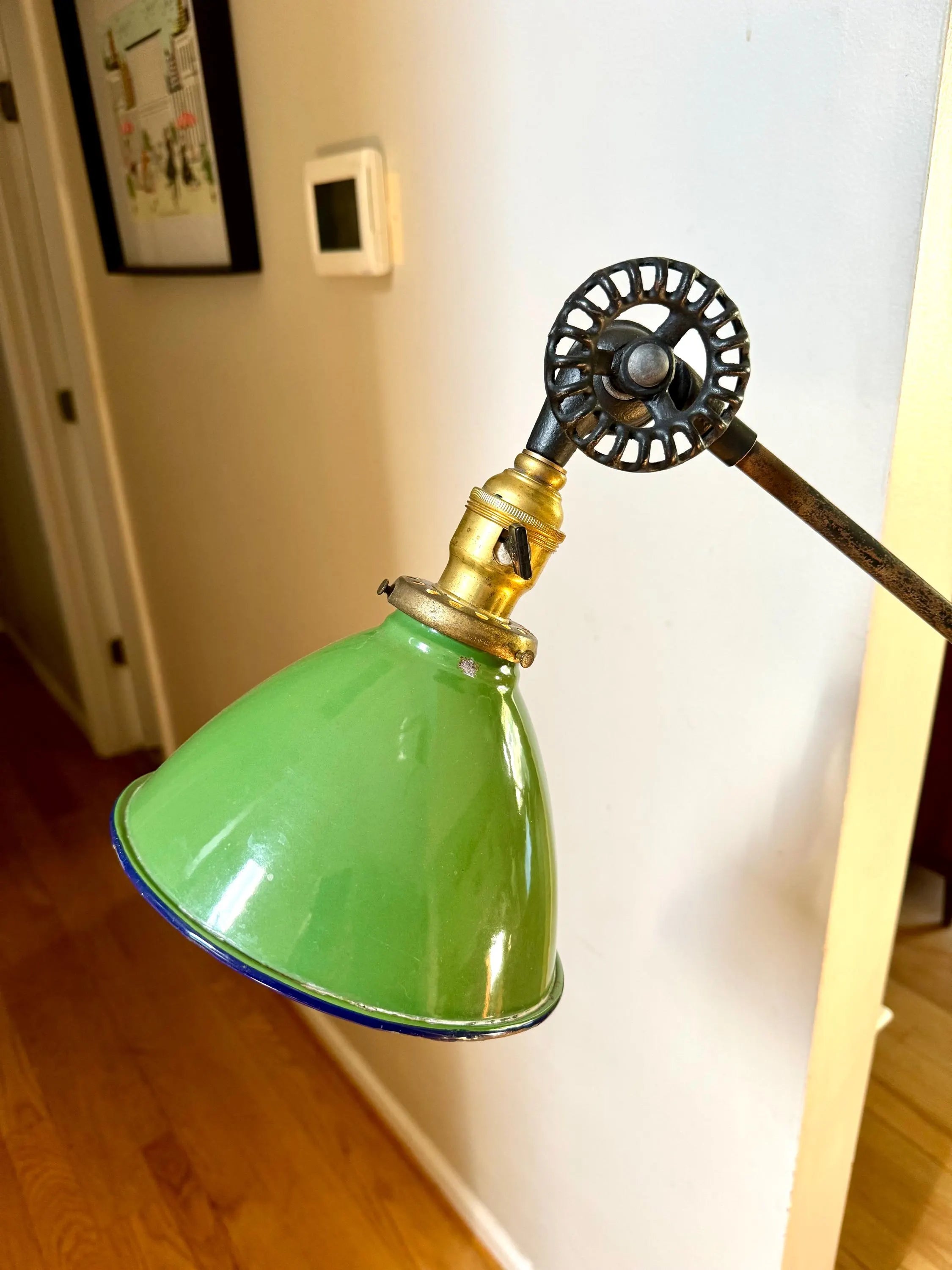 O.C. White Frankenstein Task Lamp | Articulating Drafting Floor Lamp | Industrial OC White Lamp | Industrial Desk Lamp