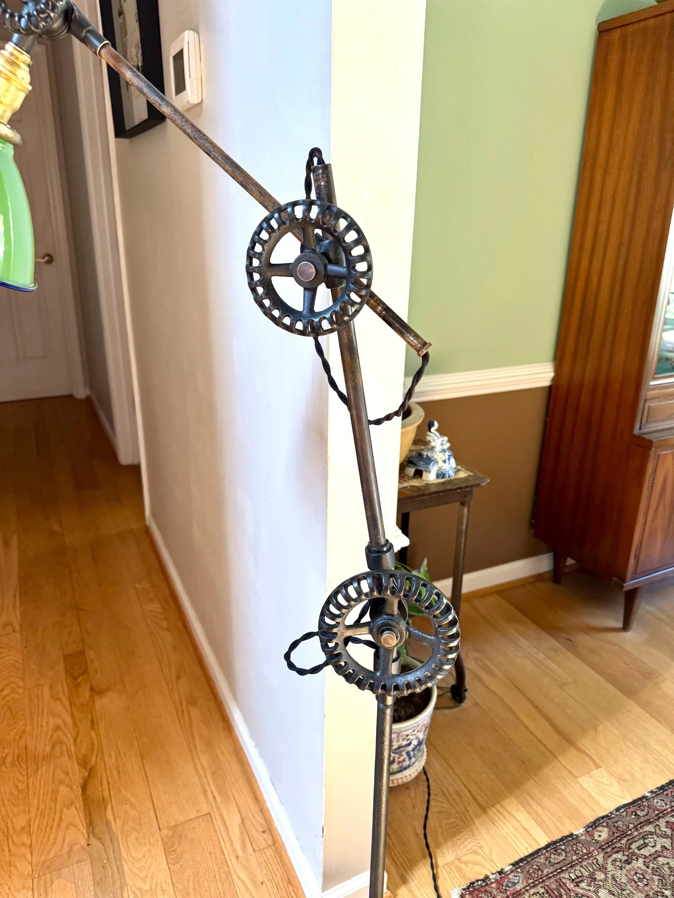 O.C. White Frankenstein Task Lamp | Articulating Drafting Floor Lamp | Industrial OC White Lamp | Industrial Desk Lamp