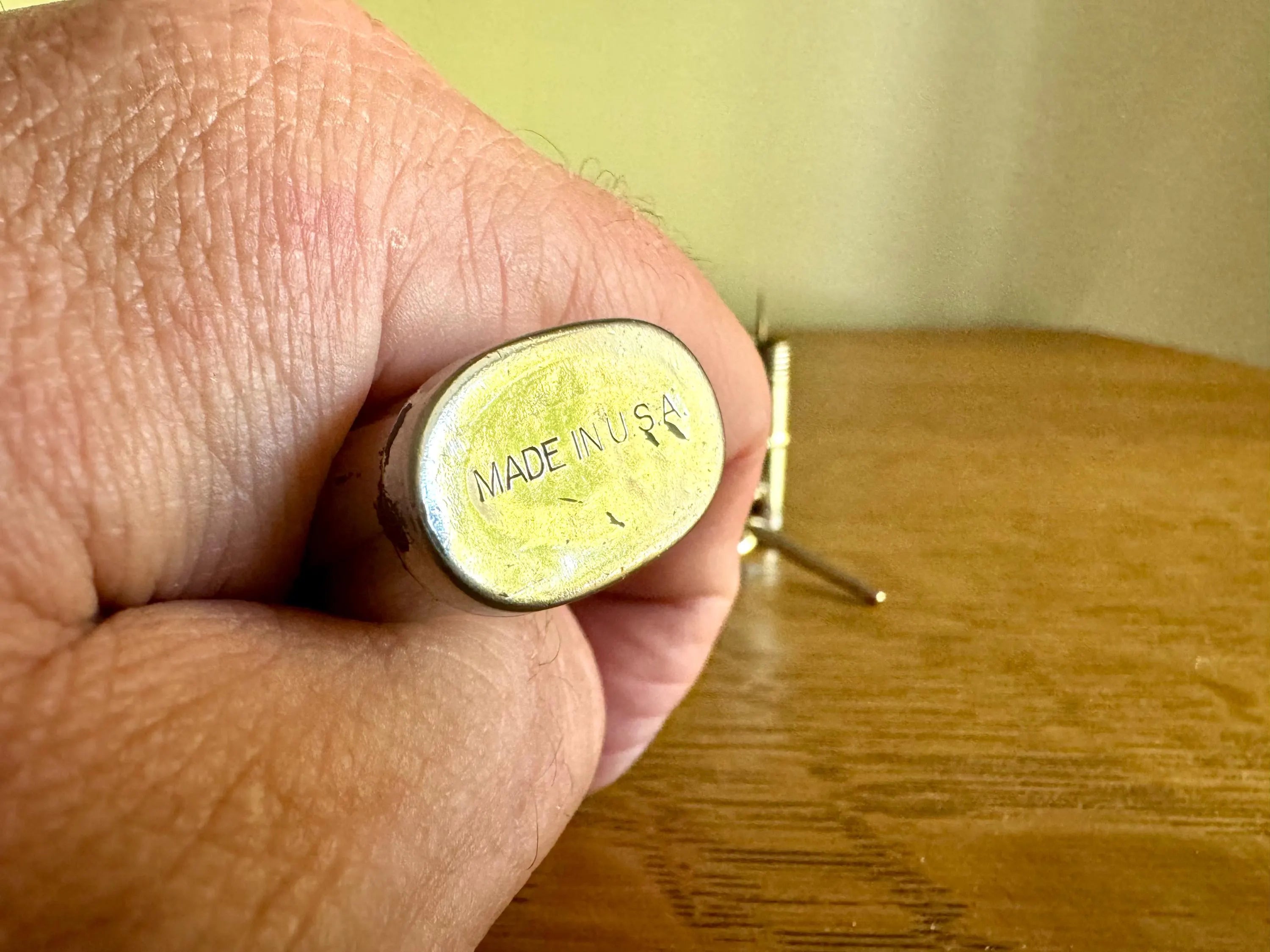 Small 1895 Oil Can | Vintage Tiny Oiler Bottle | Industrial Oil Dispenser | Small Lighter Fuel Can | Antique Oil Can