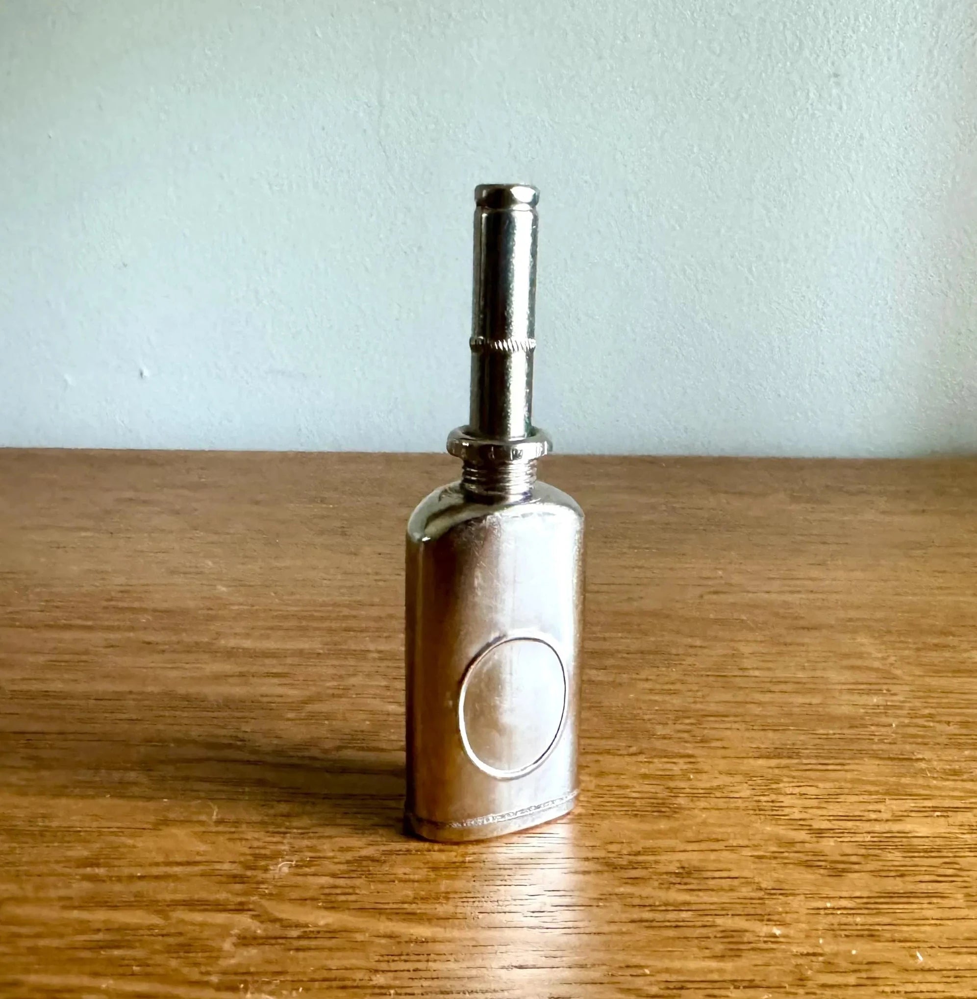 Vtg Small 1895 Oil Can | Tiny Oiler Bottle | Industrial Oil Dispenser | Small Lighter Fuel Can | Antique Oil Can | Fishing Reel Oiler