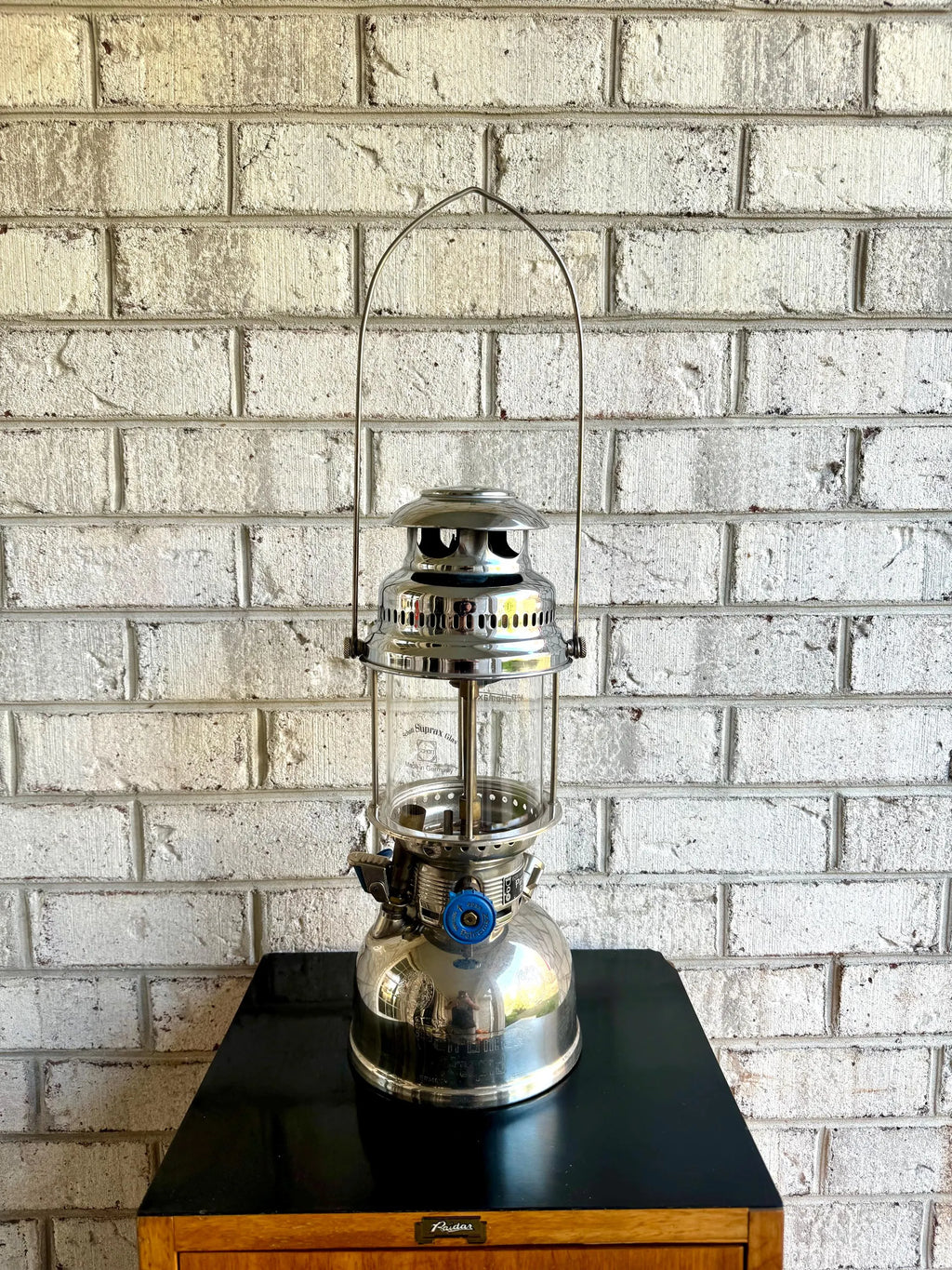 VTG 1970's Petromax Rapid 829/500CP Super Lantern | German Petromax Pressure Kerosine Lantern | Nickel Plated Pressure Lantern