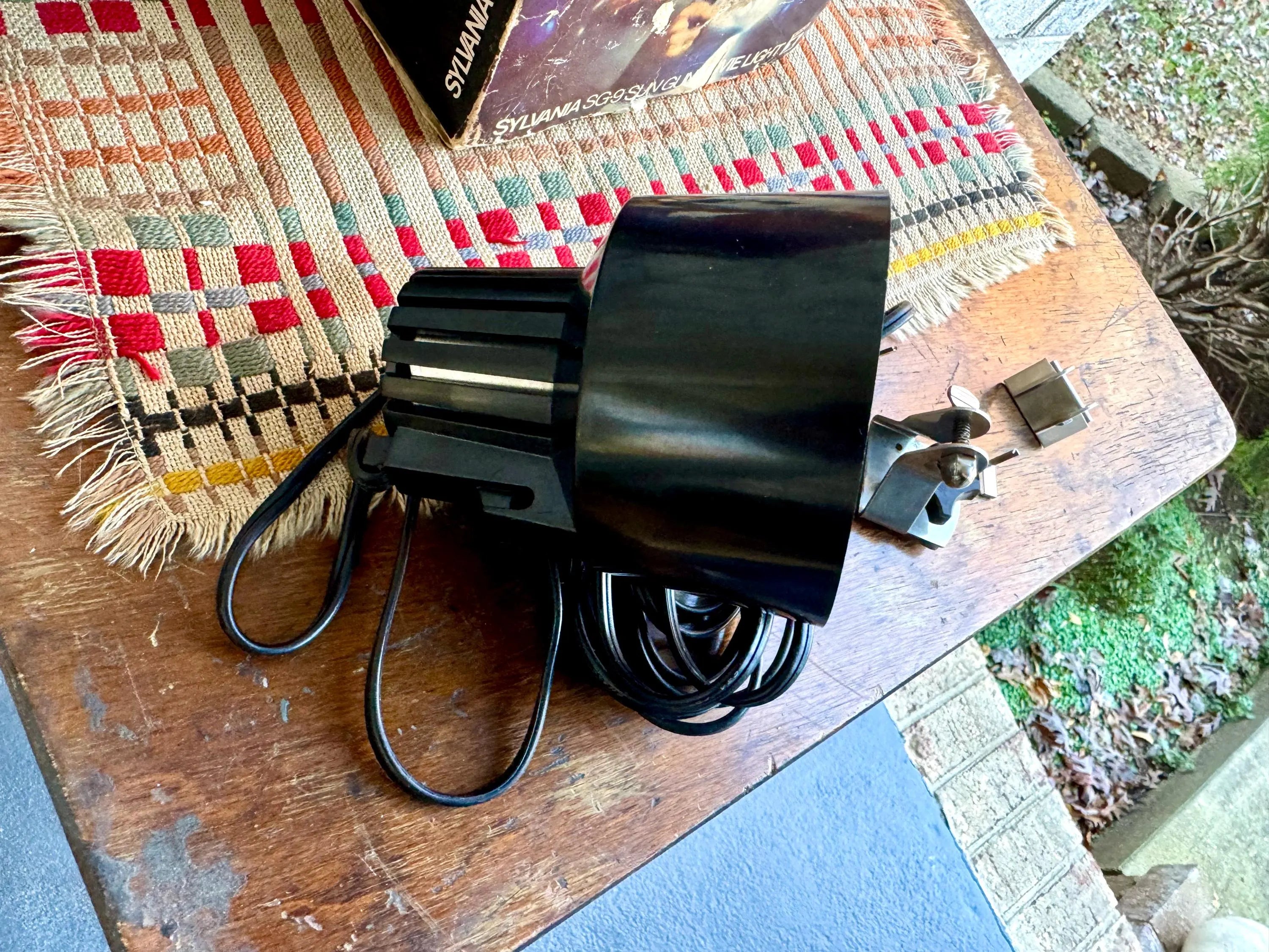 Vtg Sylvania SG-9 Sungun Movie Light  | Take 1 Movie Light In Box | Sylvania Sun Gun Movie Light | Vtg Camera Accessory