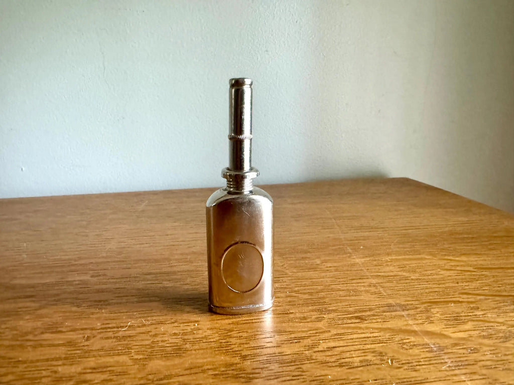 Vtg Small 1895 Oil Can | Tiny Oiler Bottle | Industrial Oil Dispenser | Small Lighter Fuel Can | Antique Oil Can | Fishing Reel Oiler