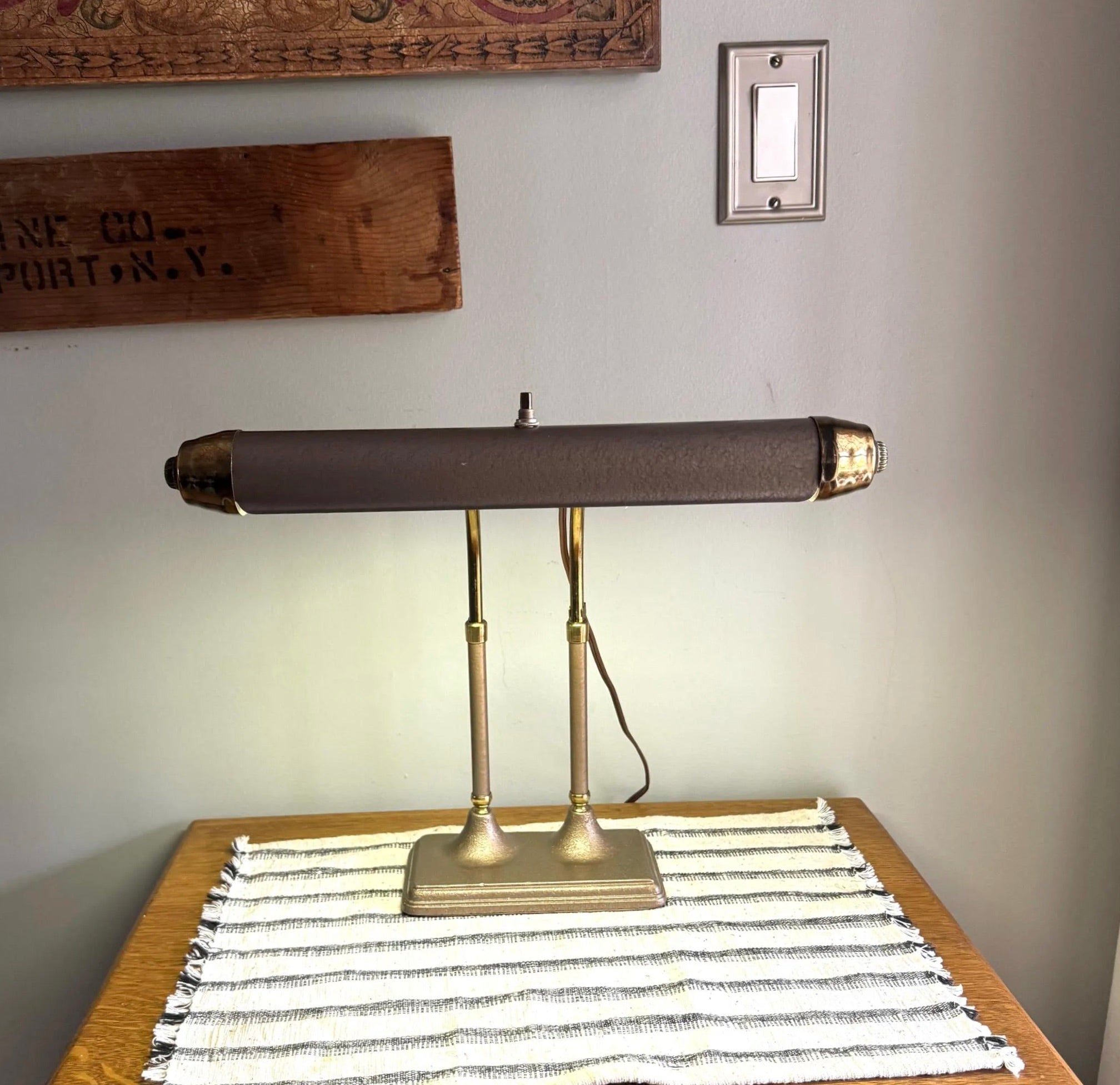 Vtg Radionic Trans Co. Desk Lamp  | Retro Bankers Desk Lamp | Adjustable Piano Lamp | Mod Style Desk Lamp | Adjustable Bankers Lamp