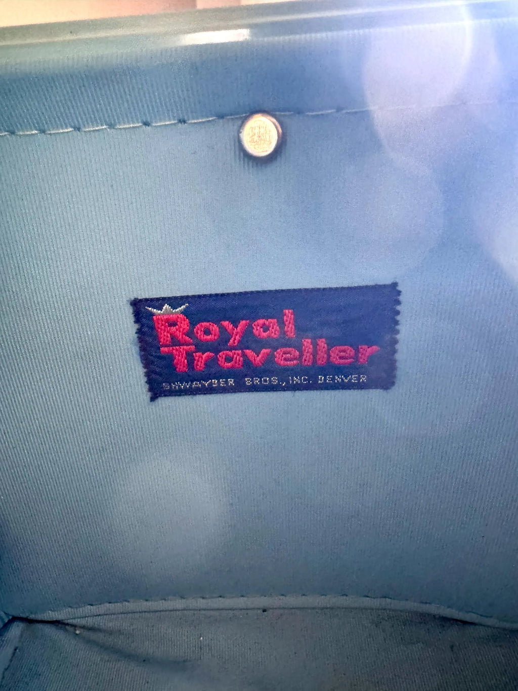 Vtg Royal Traveller Luggage Travel Bag | Baby Blue Train Case | Blue Train Case | Baby Blue Cosmetic Case With Tray