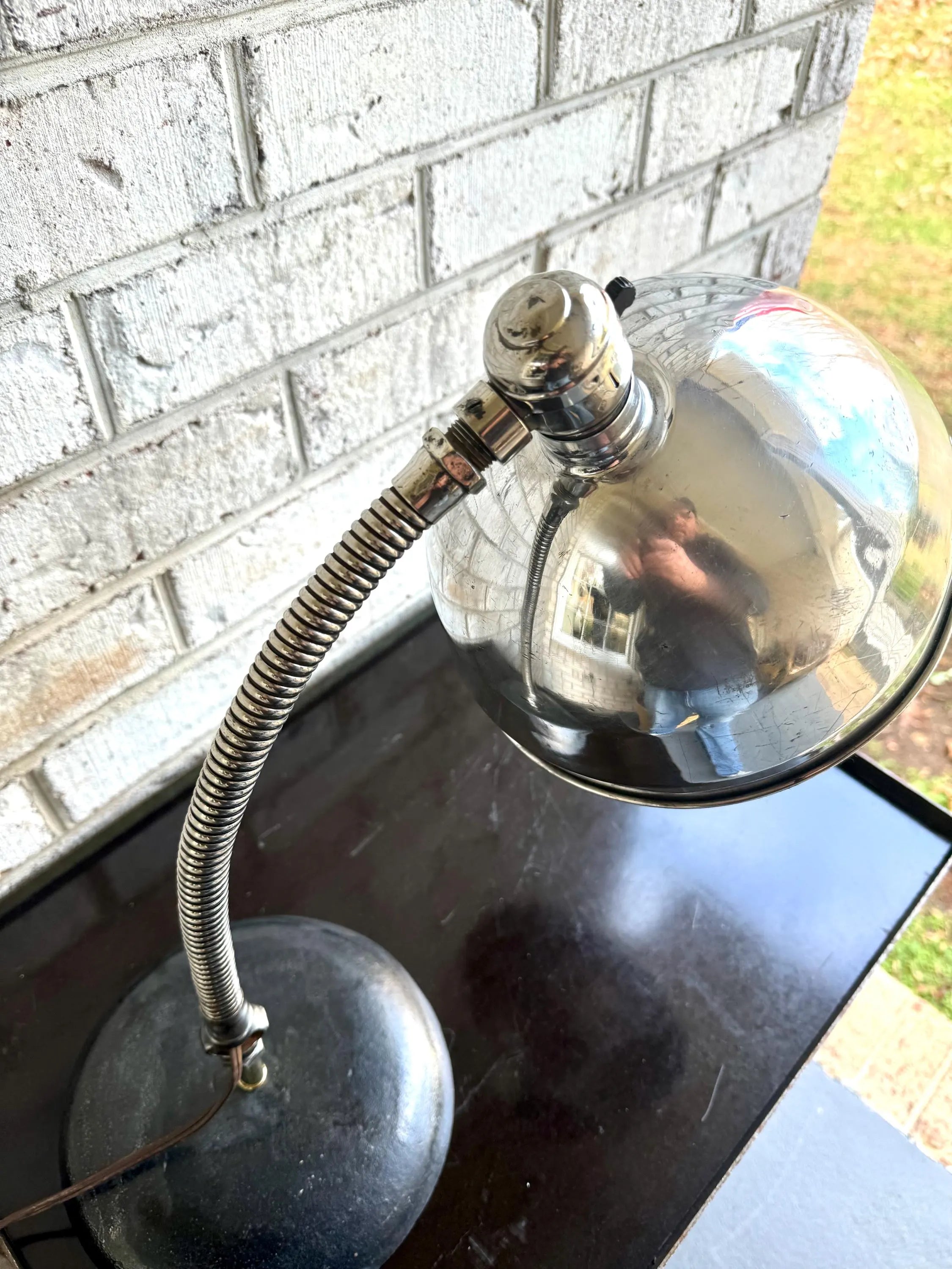 Vintage Industrial Gooseneck Task Lamp | Benjamin Industrial Desk Lamp | Adjustable Task Lamp | Rustic Heavy Duty Task Lamp