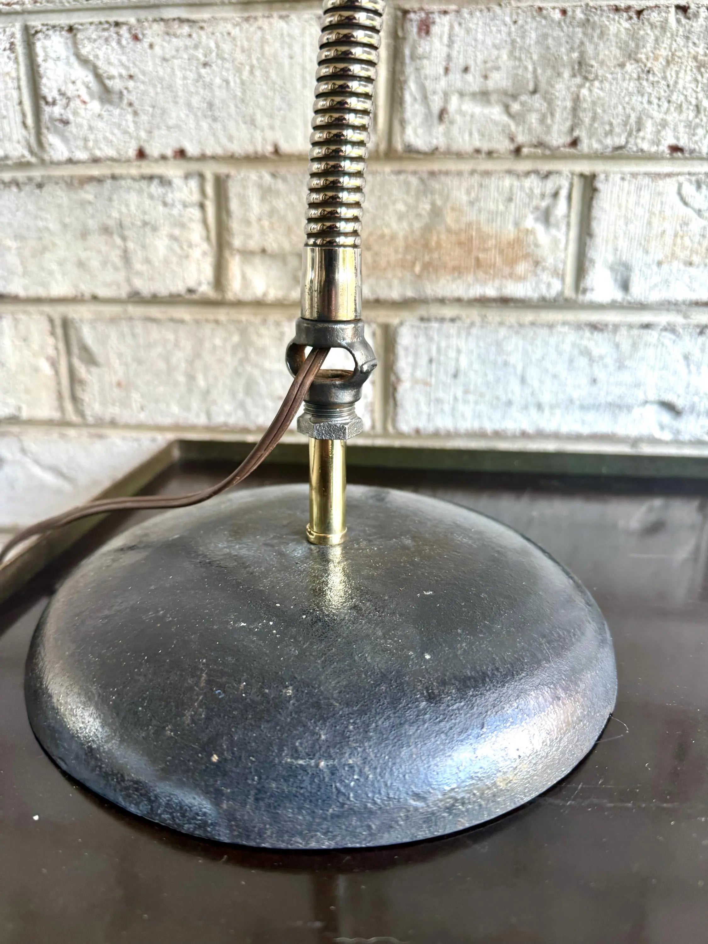 Vintage Industrial Gooseneck Task Lamp | Benjamin Industrial Desk Lamp | Adjustable Task Lamp | Rustic Heavy Duty Task Lamp