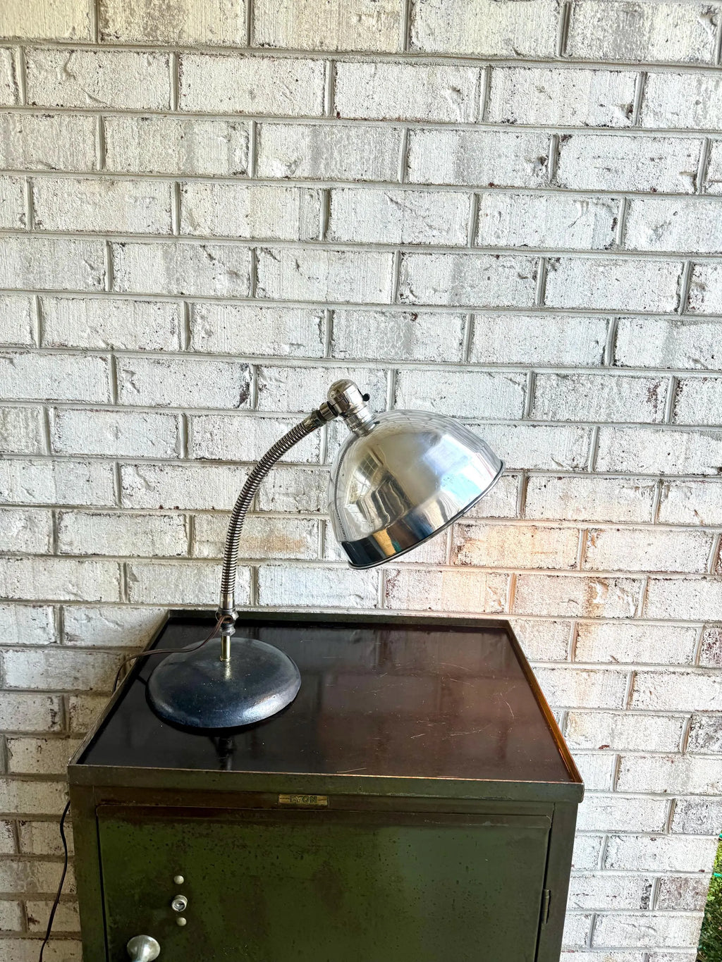 Vintage Industrial Gooseneck Task Lamp | Benjamin Industrial Desk Lamp | Adjustable Task Lamp | Rustic Heavy Duty Task Lamp