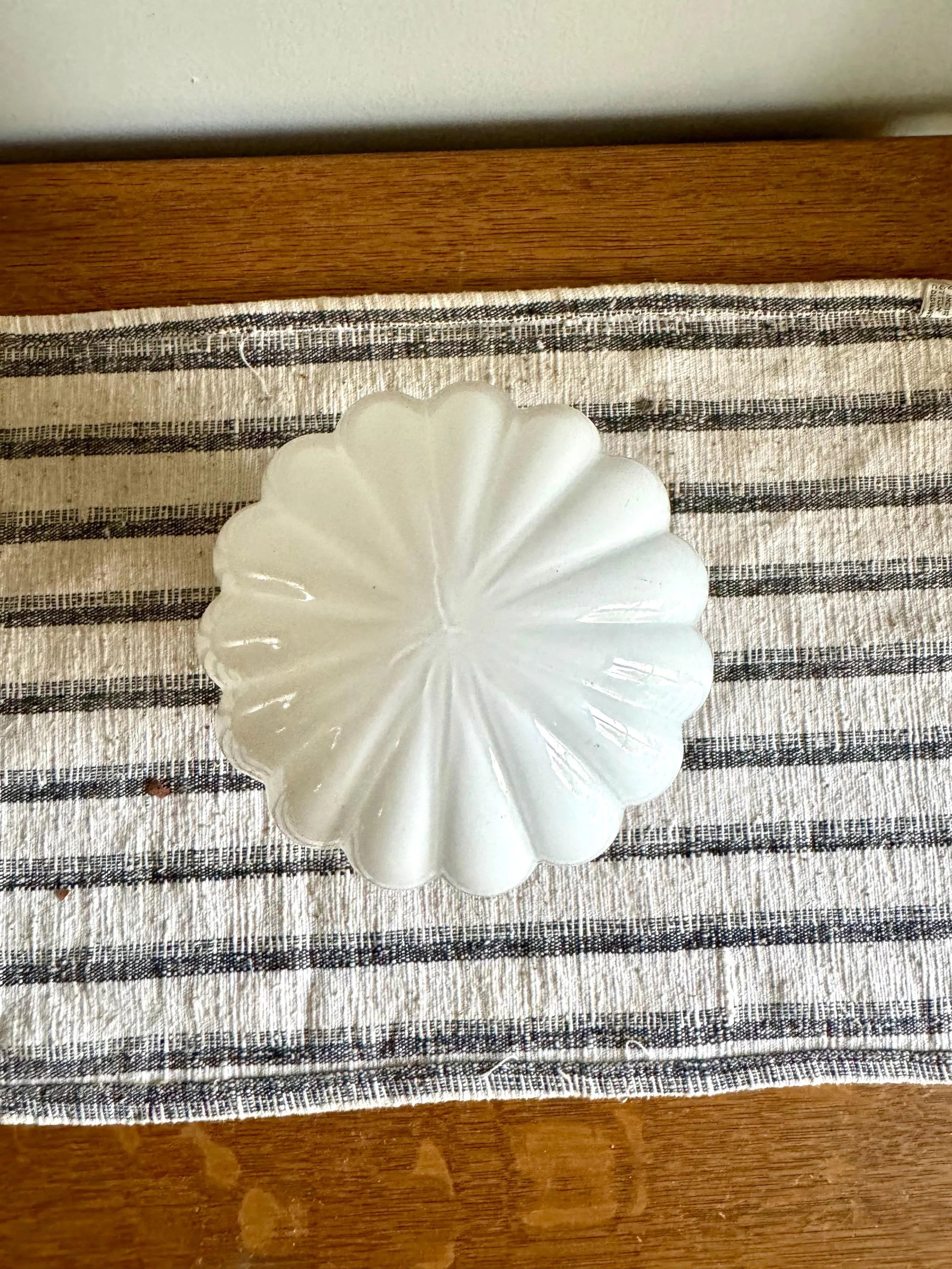 Vintage Milk Glass Ribbed Light Globe | Ceiling Lamp Screw in Glass Globe | 6 Inch Glass Ribbed Globe