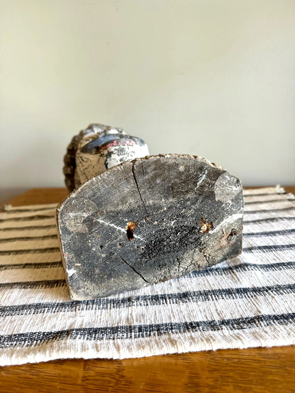 Antique Distressed Gaper | Hand Carved Wood Head | Dutch Pharmacy Icon Gaper | Dutch Pharmacy Wooden Gaper