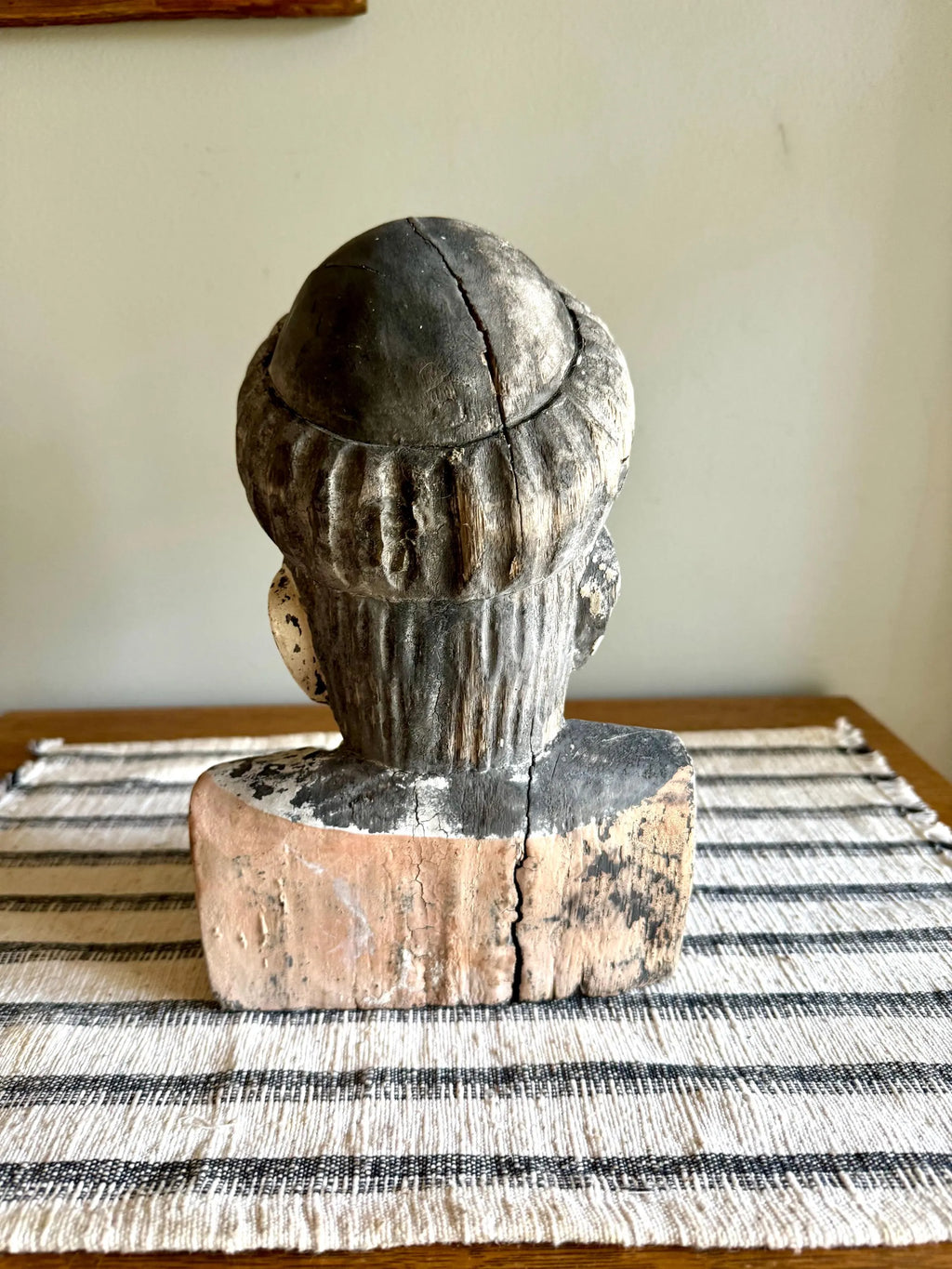 Antique Distressed Gaper | Hand Carved Wood Head | Dutch Pharmacy Icon Gaper | Dutch Pharmacy Wooden Gaper (Copy)