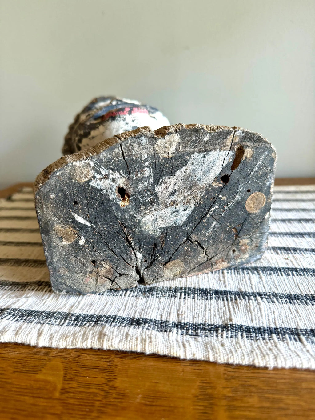 Antique Distressed Gaper | Hand Carved Wood Head | Dutch Pharmacy Icon Gaper | Dutch Pharmacy Wooden Gaper (Copy)