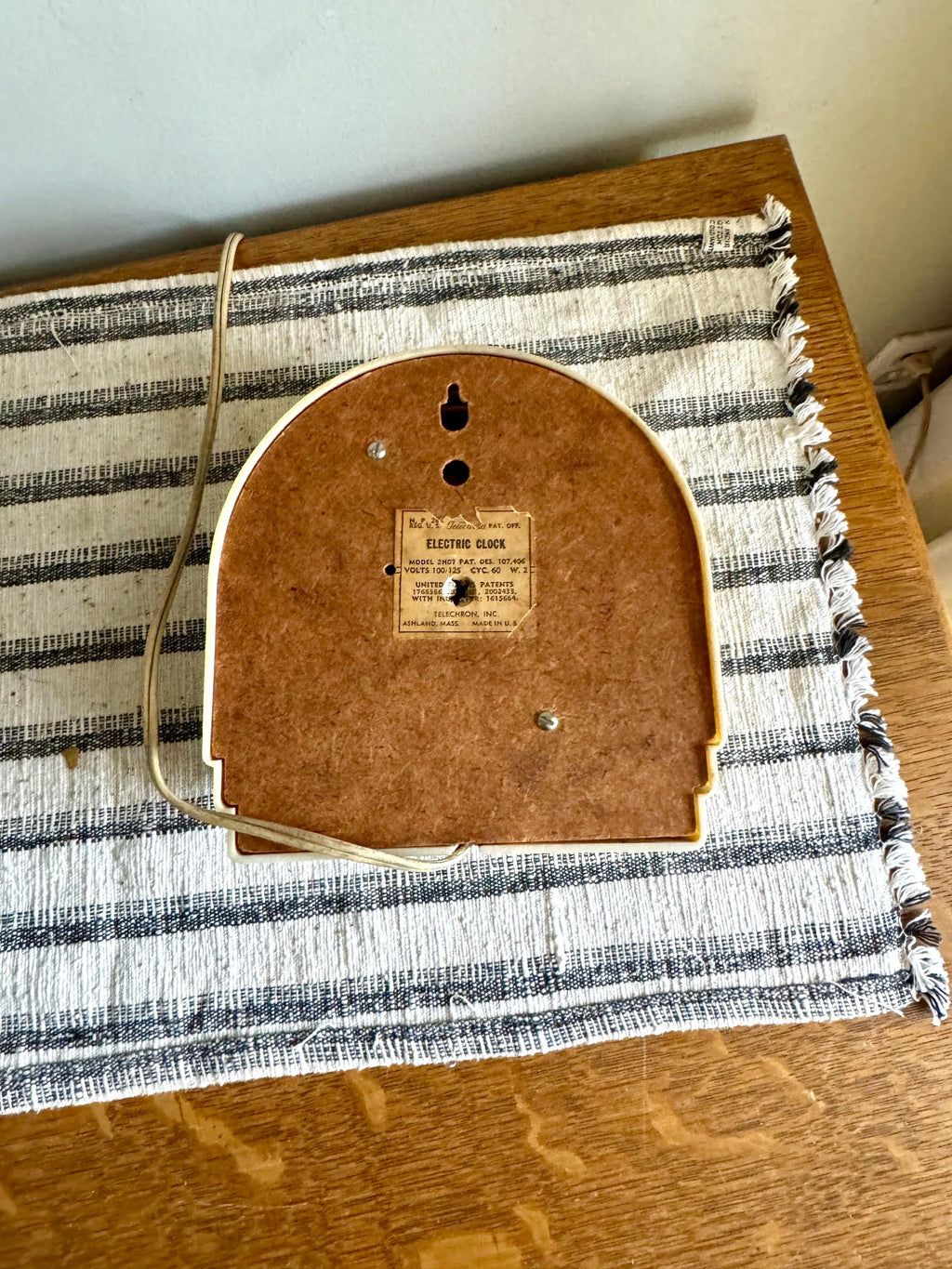 1930's Telechron Wall Clock | MCM Kitchen Clock | MCM Red Dot Wall Clock | Art Deco Telechron 2H07 Electric Clock | Art Deco Clock