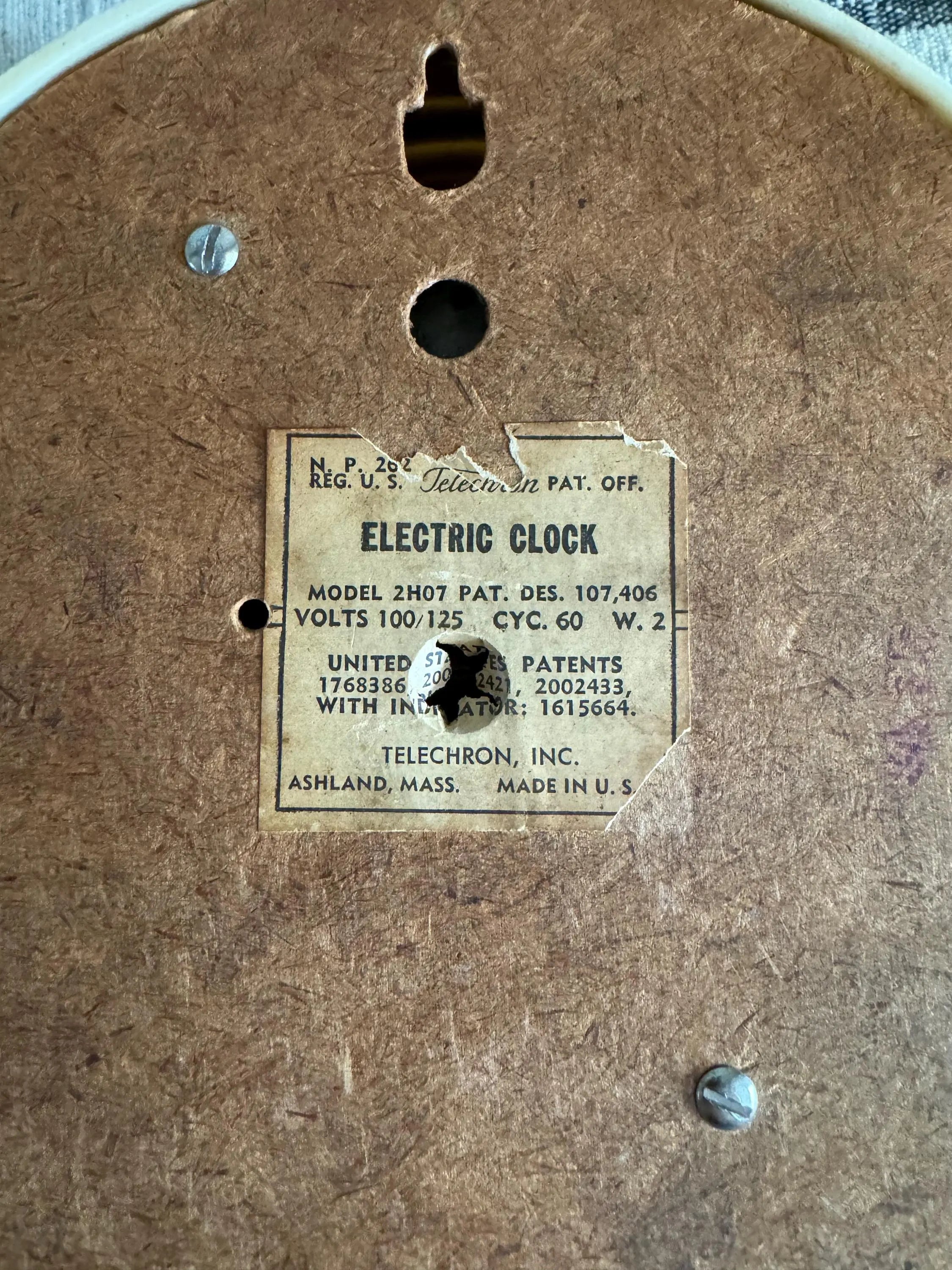 1930's Telechron Wall Clock | MCM Kitchen Clock | MCM Red Dot Wall Clock | Art Deco Telechron 2H07 Electric Clock | Art Deco Clock