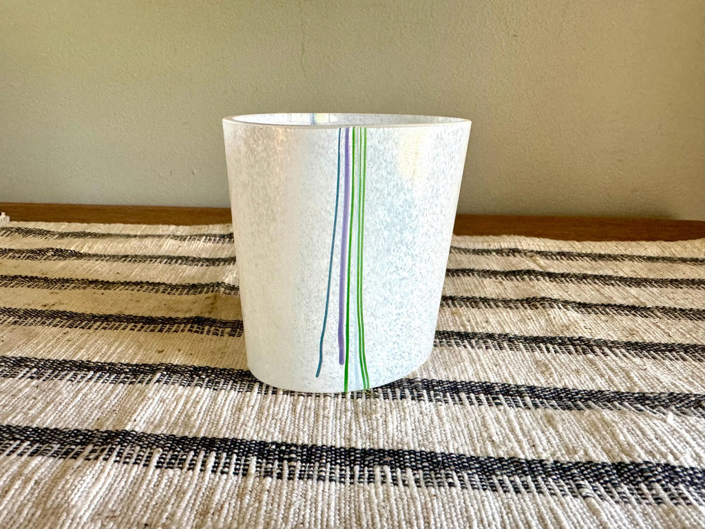 Vtg Kosta Boda Bertil Vallien Small Glass Vase | Bertil Vallien Kosta Boda Vase | Bertil Vallien Rainbow Vase | Swedish Glass Vase