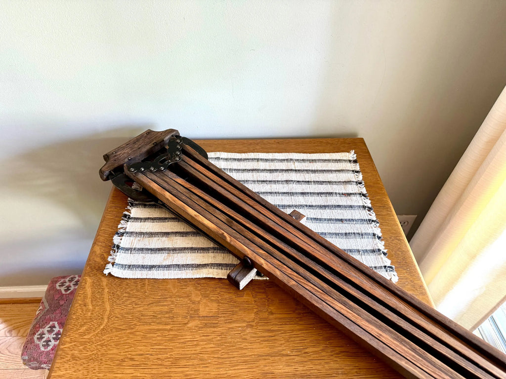 Antique Distressed Clothes Drying Rack | Vintage Wall Hanging Clothes Rack | Wooden Armed Clothes Rack| Distressed Wood Towel Rack
