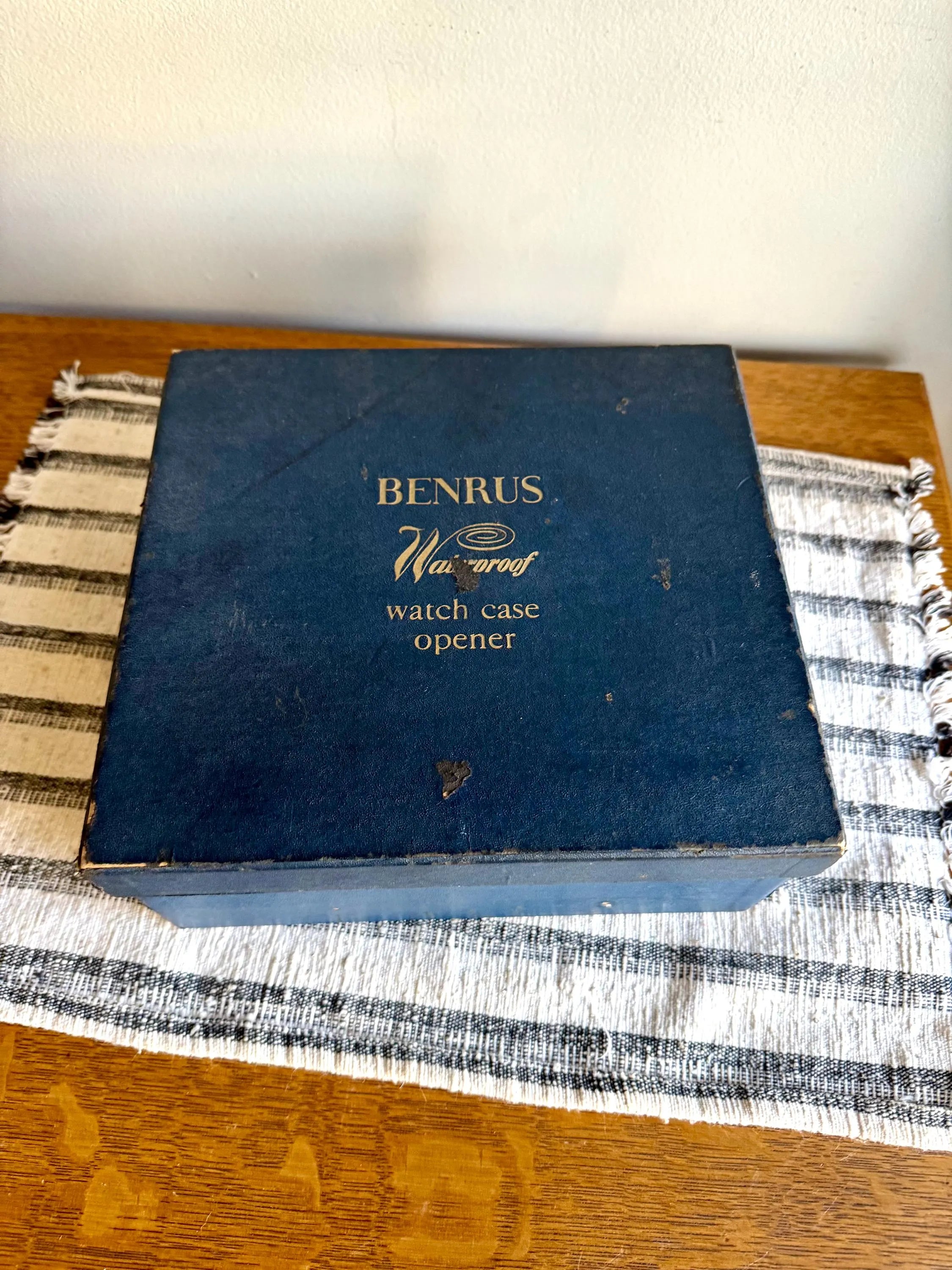 Vtg Benrus Waterproof Watch Case Open and Closing Tool | Benrus Watch Case Open Vise | Benrus Watch Vise With Box