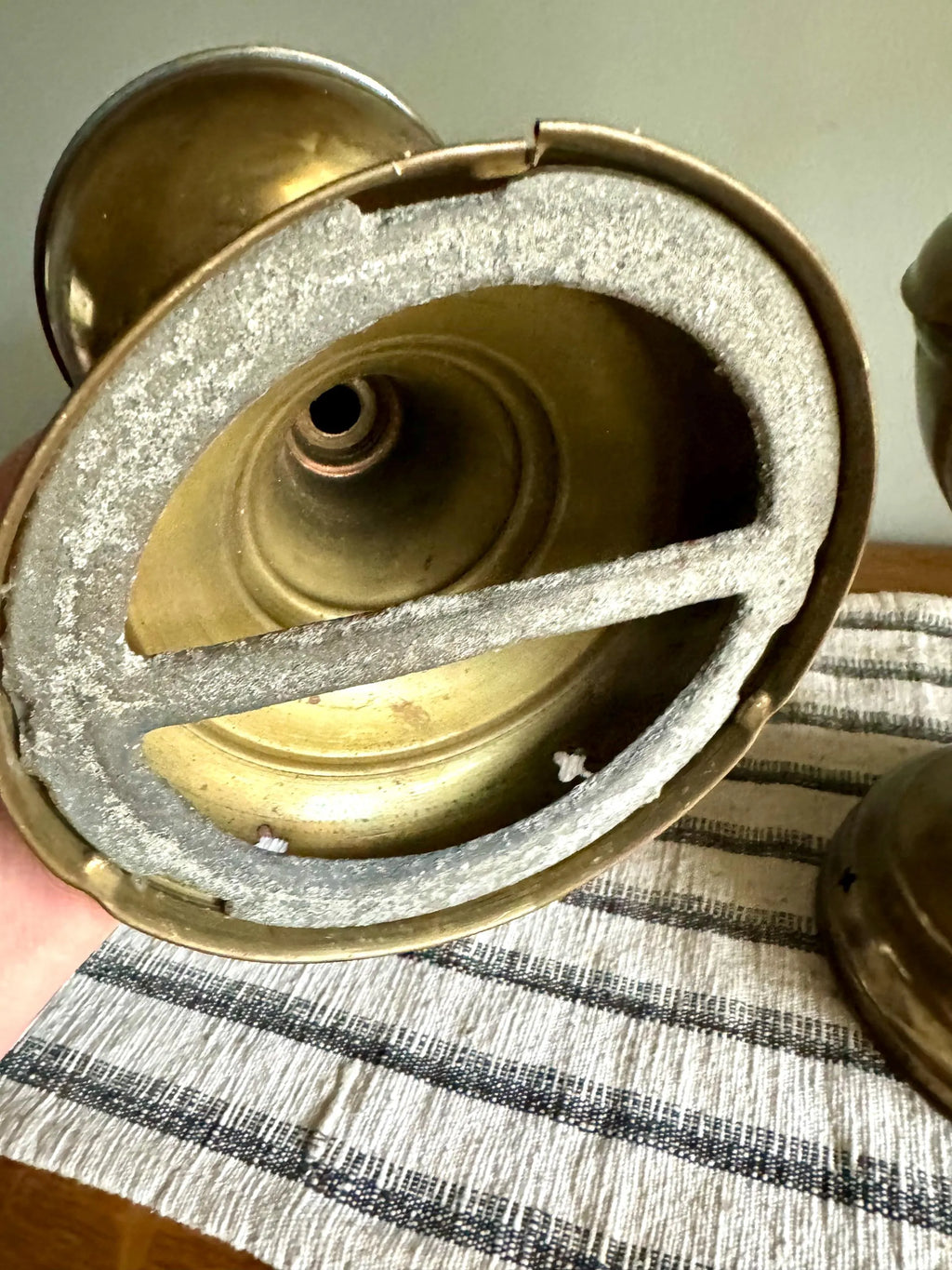 A Pair Of Brass 1880 Otto Muller Oil Lamps | Imperial Russian Brass Kerosine Lamp | Brass Chudo Lamp | Berlin Brass Oil Lamps