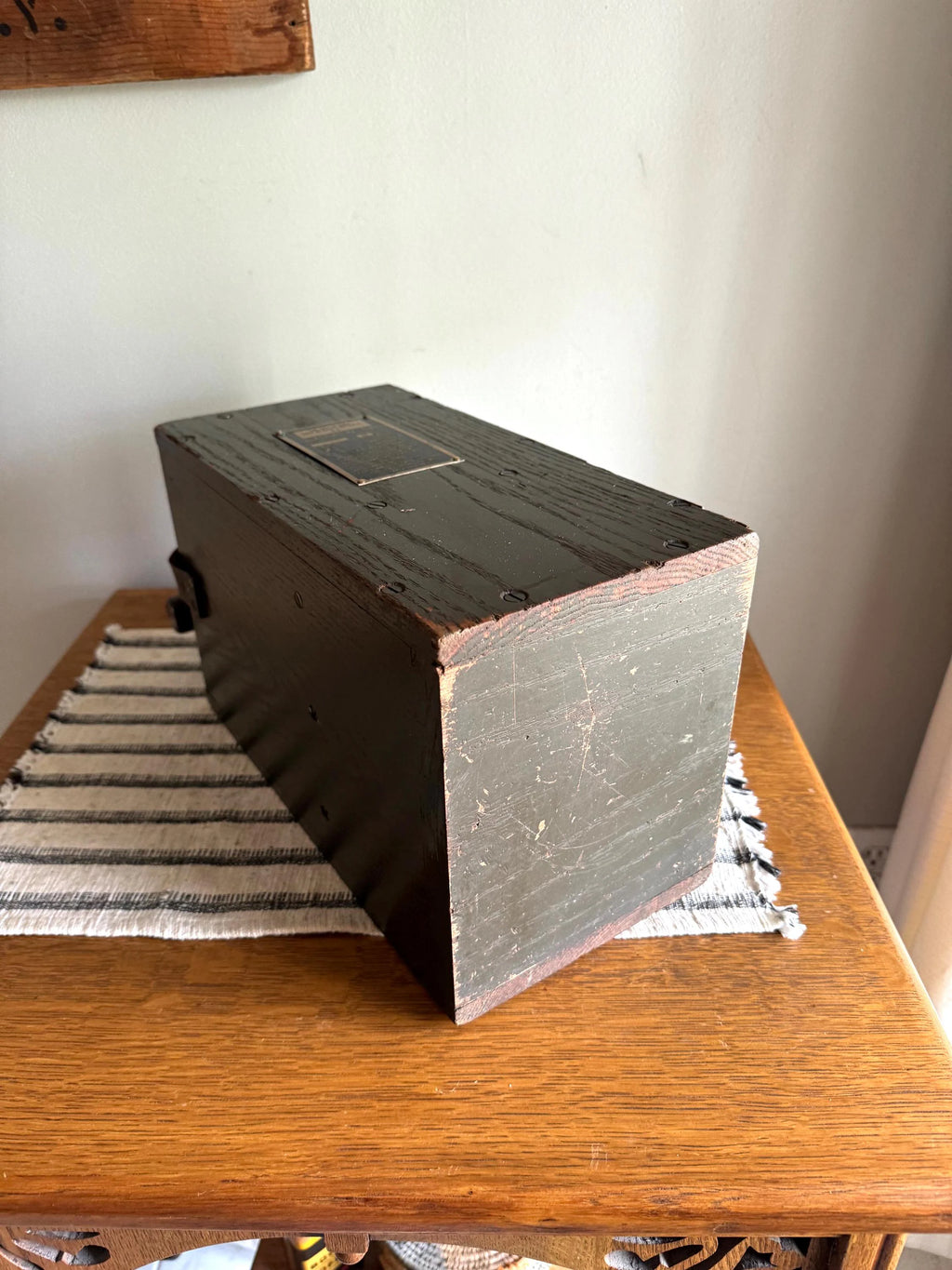 WW2 Era Fidelity Blasting Machine | Old Dynamite Detonator Box | TNT Plunger Detonator | U.S. Army Blasting Machine | Green Detonator Box