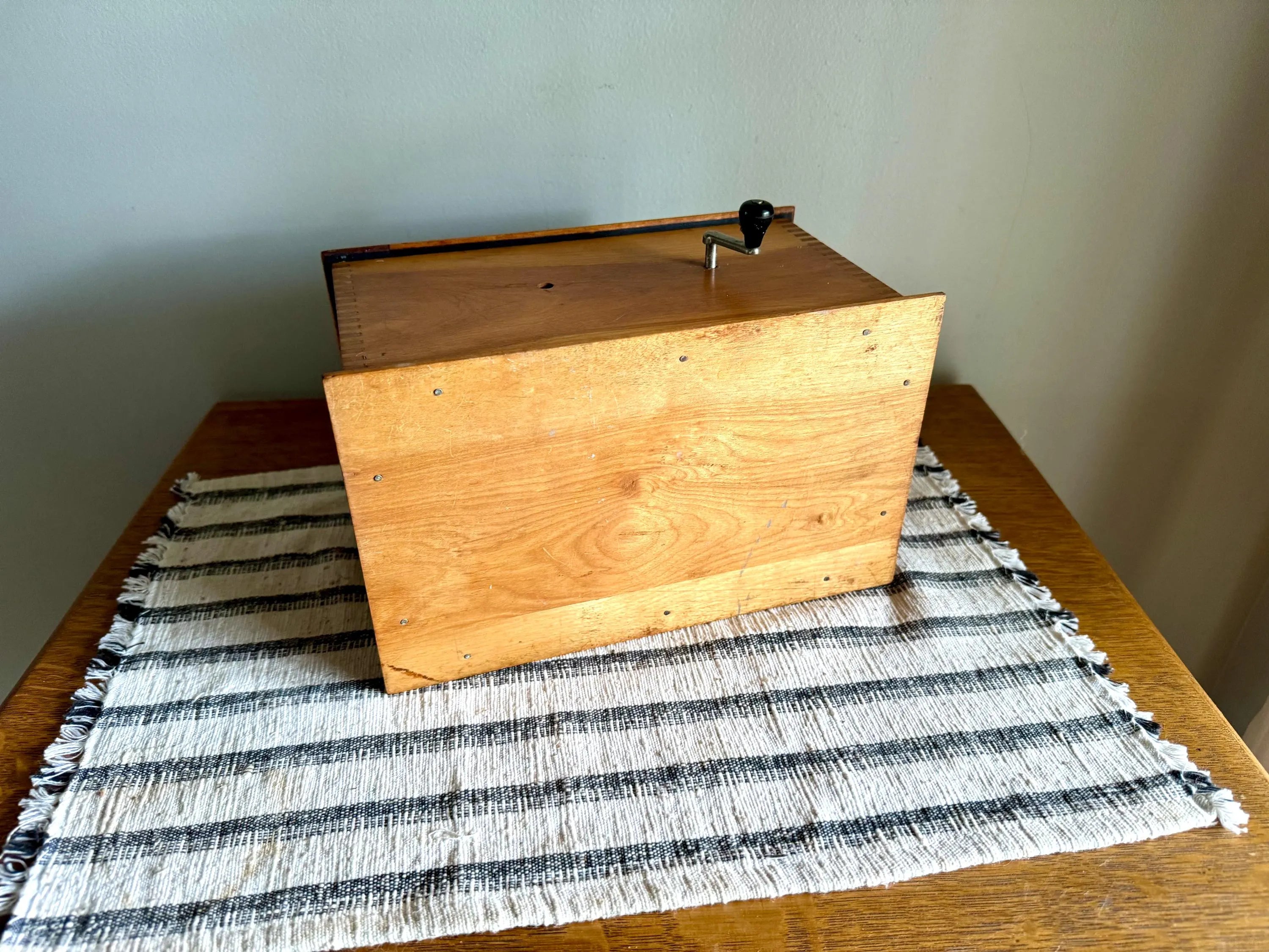 Vtg Wood Kodak Film Tank Box | Kodak Model B-2 Film Tank | Kodak Wood Film Development Box | Tongue and Groove Wooden Kodak Box