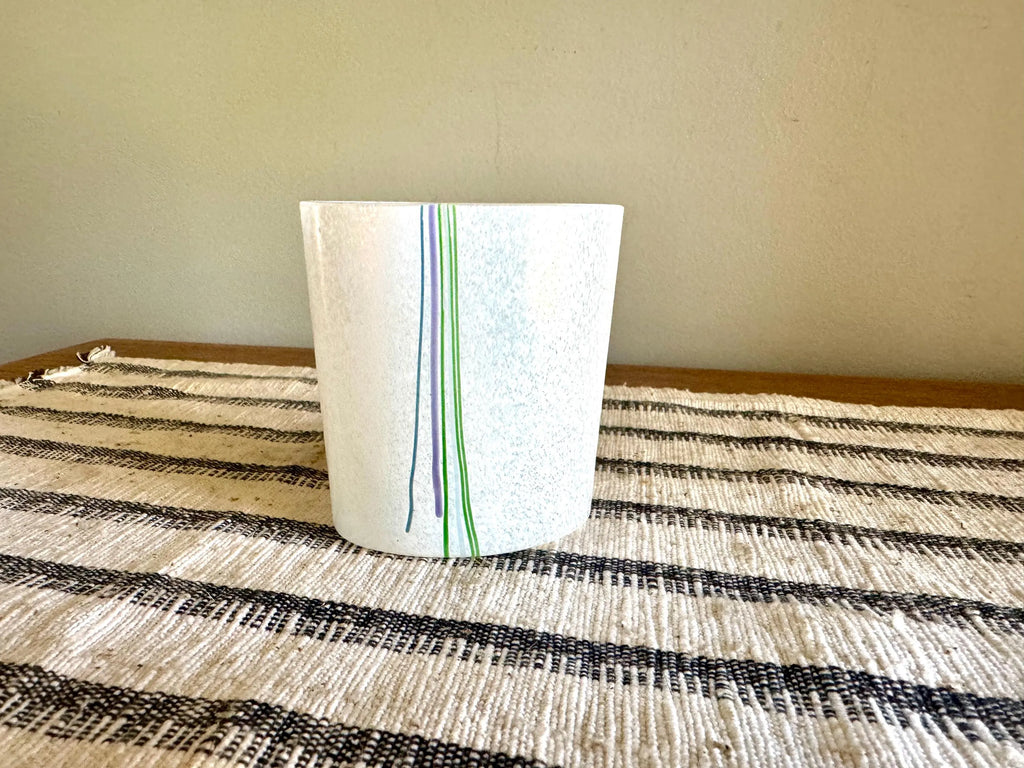 Vtg Kosta Boda Bertil Vallien Small Glass Vase | Bertil Vallien Kosta Boda Vase | Bertil Vallien Rainbow Vase | Swedish Glass Vase