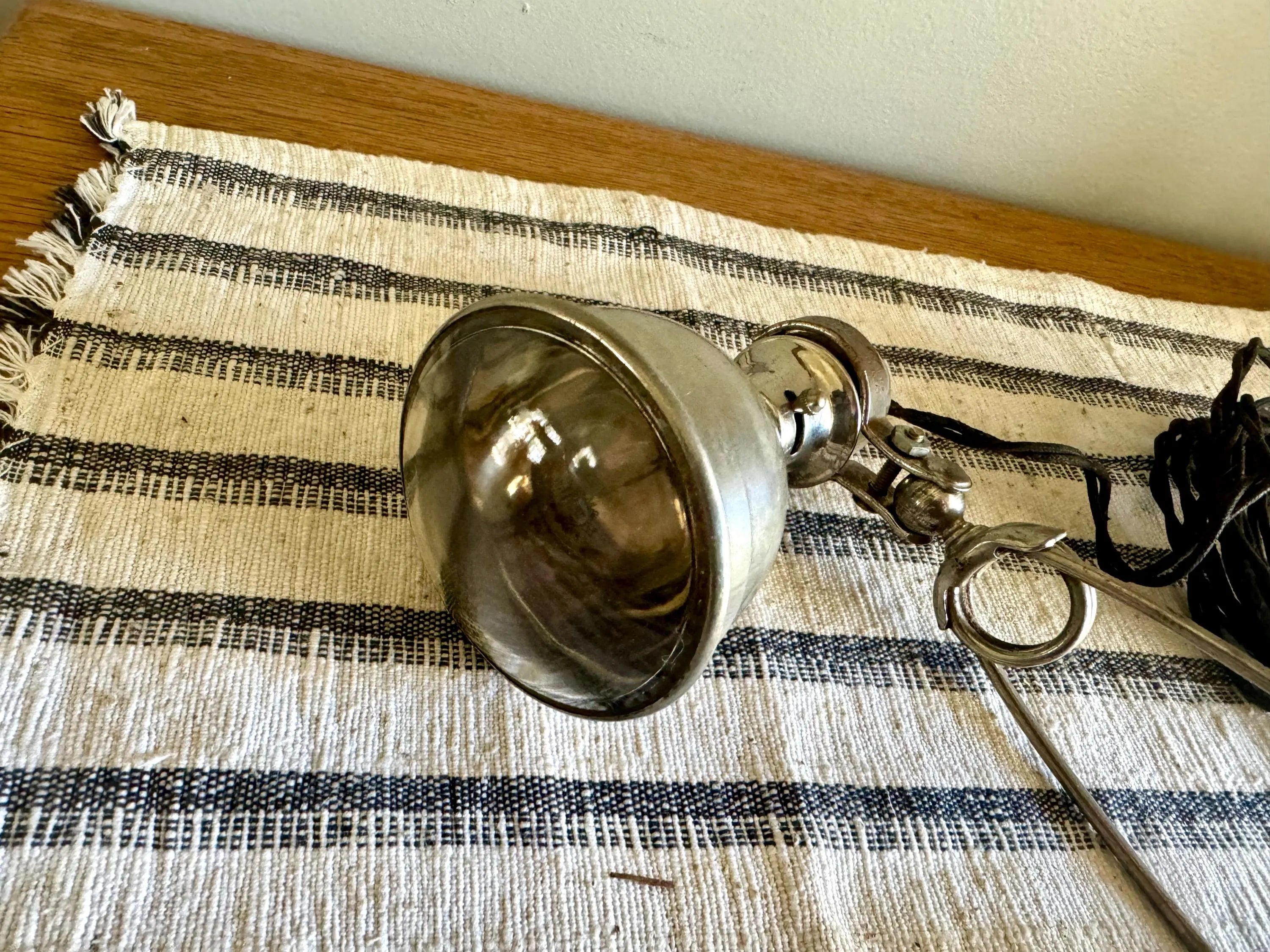 Vtg Automobile Spotlight | Auxiliary 12V Clamp Lamp | Gypsy Clamp 12V Auxiliary Spot Lamp | Automobile Work Light| Under Hood Clamp Lamp