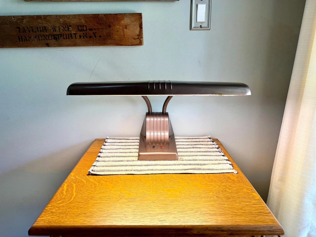 Vtg Dazor 1000 Desk Lamp | Industrial Drafting Lamp | Floating Arm Table lamp | Dazor Mid Century Task Lamp| Adjustable Dazor Model 1000