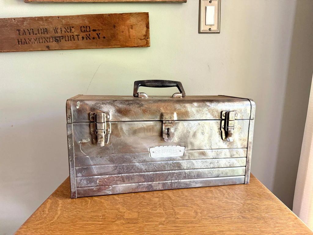Vtg Distressed Heavy Duty Craftsman Tool Box | Rustic Craftsman 6500 Tool Box