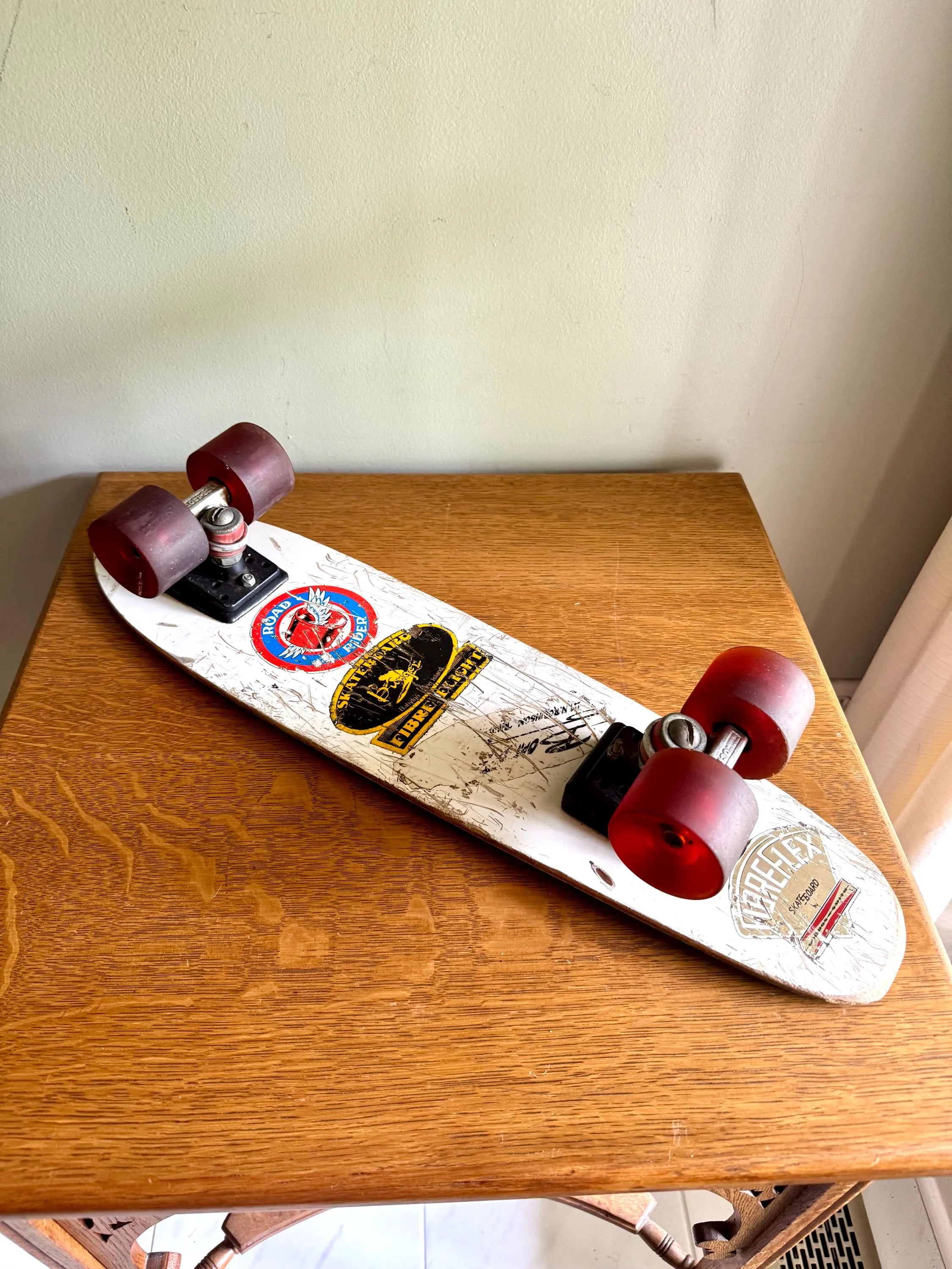 Gordan & Smith Fibreflex Skate Board  | Vintage G and S Fibre Flex Skateboard | ACS-430 Trucks With Road Rider Wheels | 70's Skateboard