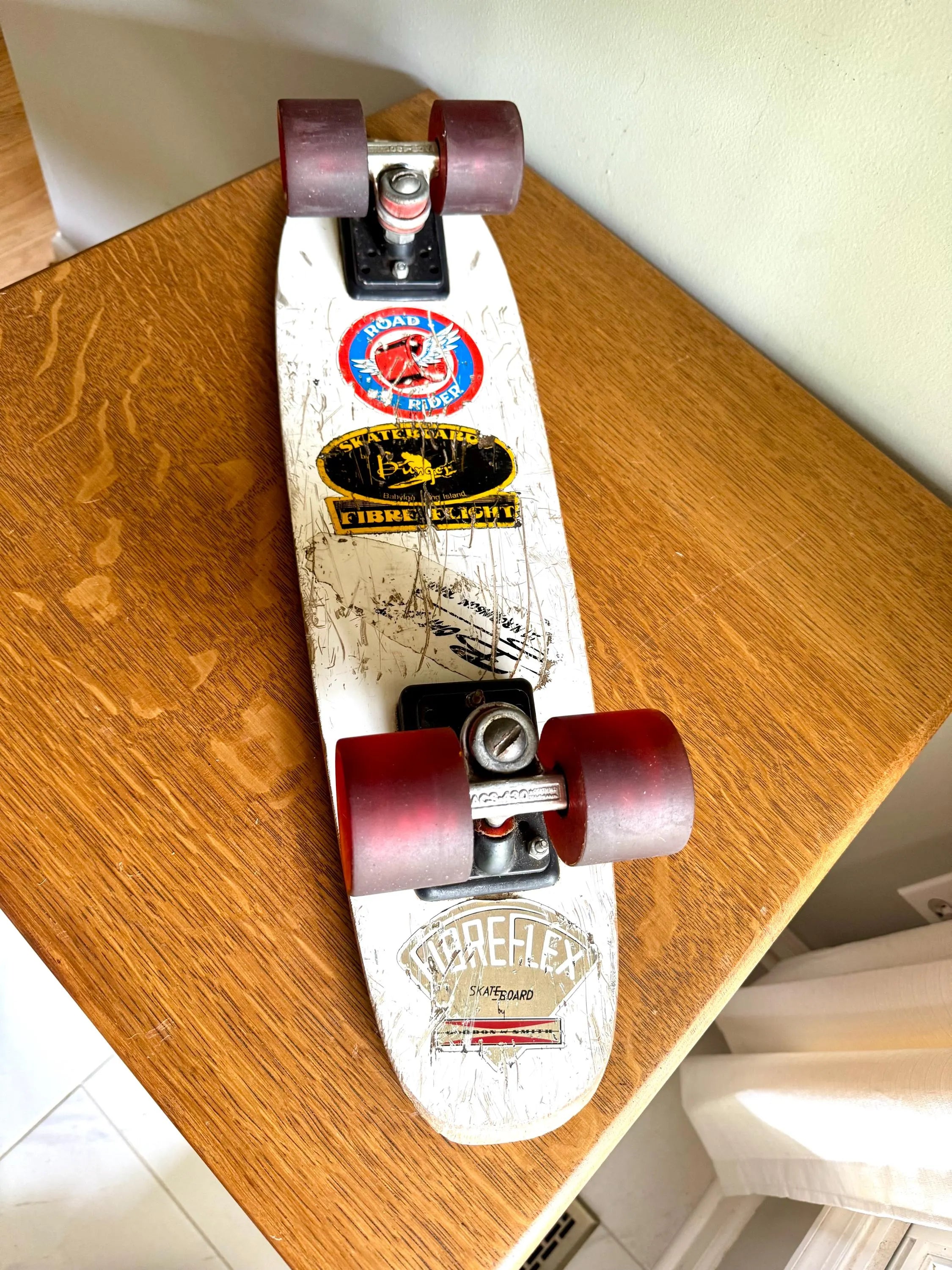 Gordan & Smith Fibreflex Skate Board  | Vintage G and S Fibre Flex Skateboard | ACS-430 Trucks With Road Rider Wheels | 70's Skateboard