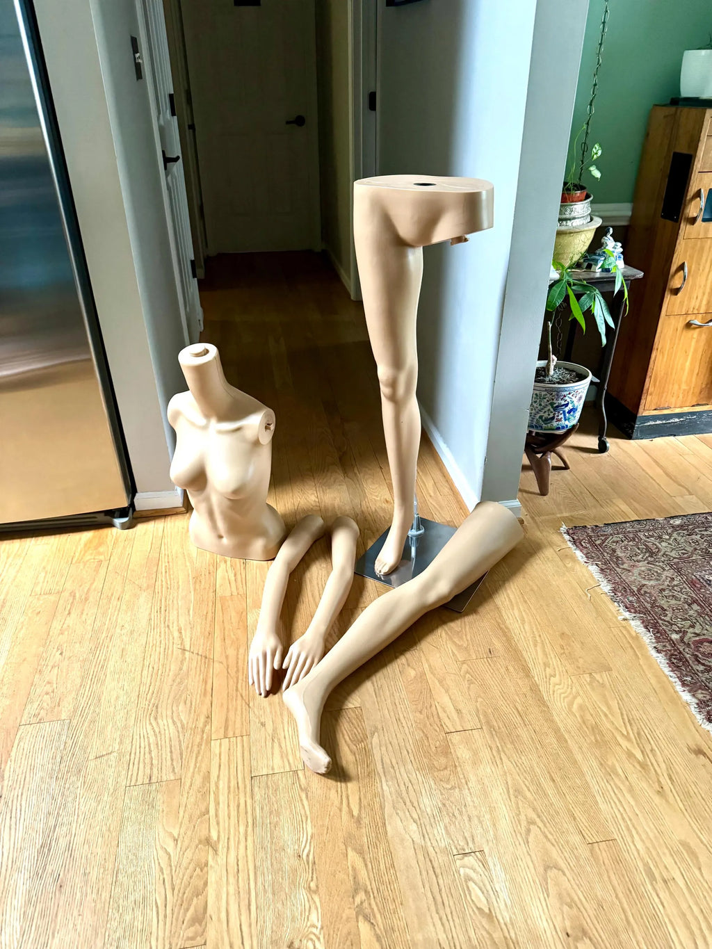 Vtg Plastic Full Size Mannequin | Detachable full Size Mannequin | Life size Mannequin | Shop Display | Headless Mannequin