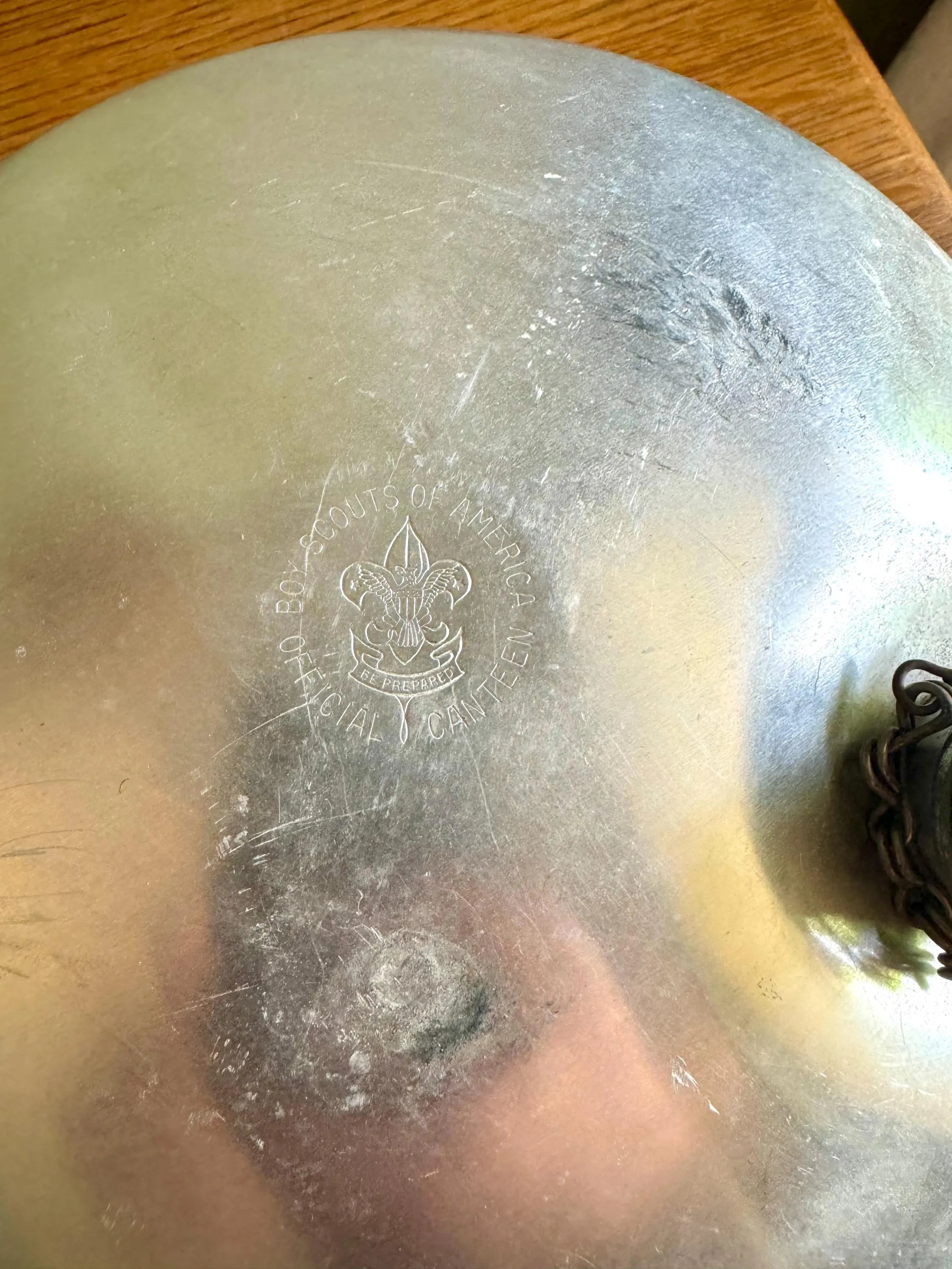 Vintage Boy Scouts of America Canteen In Canvas Sling  | Regal Aluminum Canteen In Canvas Pouch | Green Boy Scouts Canvas Canteen Sling