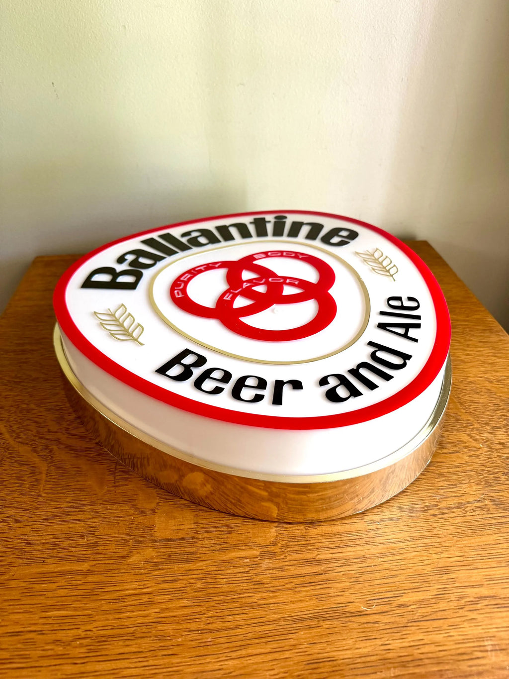 Vintage Ballantine Beer Advertisement Sign | Bar Lighted Sign | Large Ballantine Beer Lighted Sign | Falstaf Brewing Company Sign